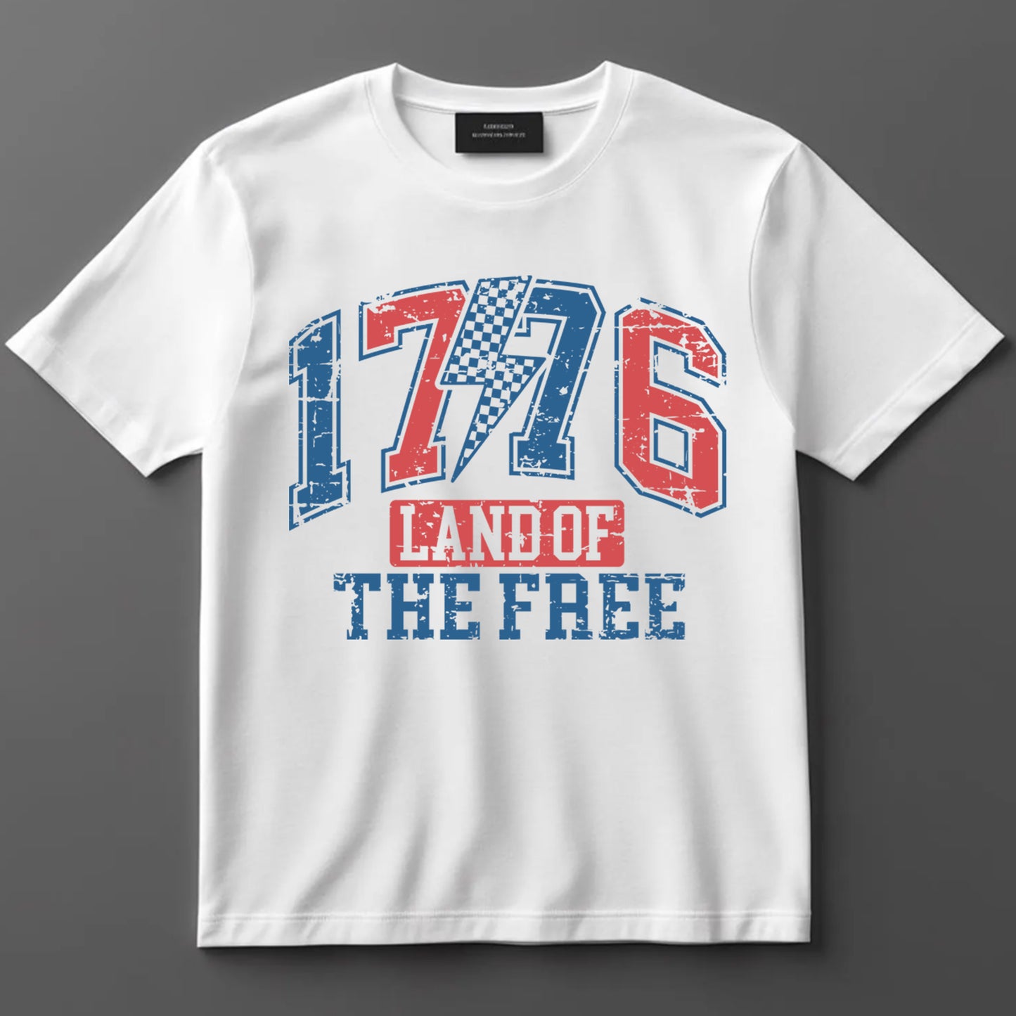 4th Of July DTF Transfer Iron On Heat Transfer - Ready to Press, 1776 Land of the Free DTF Transfer 7443