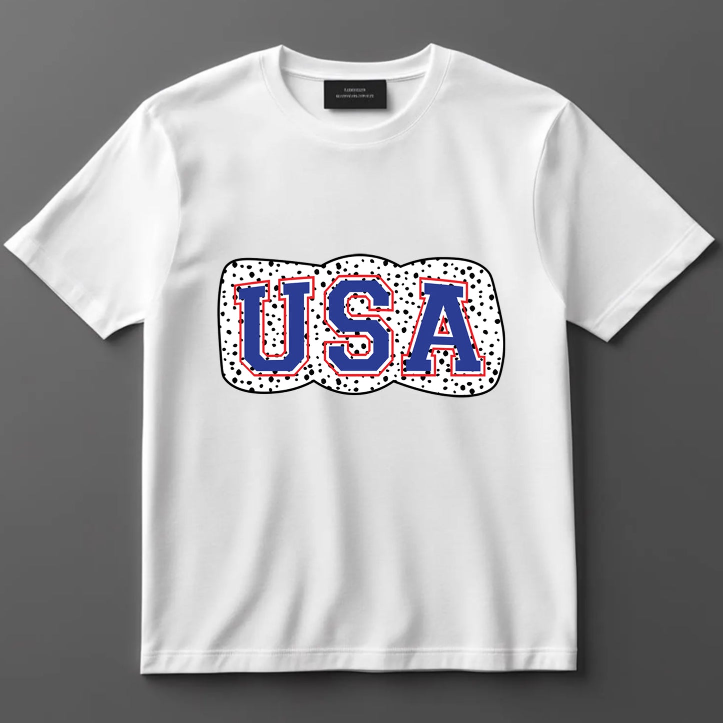 4th Of July DTF Transfer Iron On Heat Transfer - Ready to Press, USA Polka Dot Bow DTF Transfer 7680