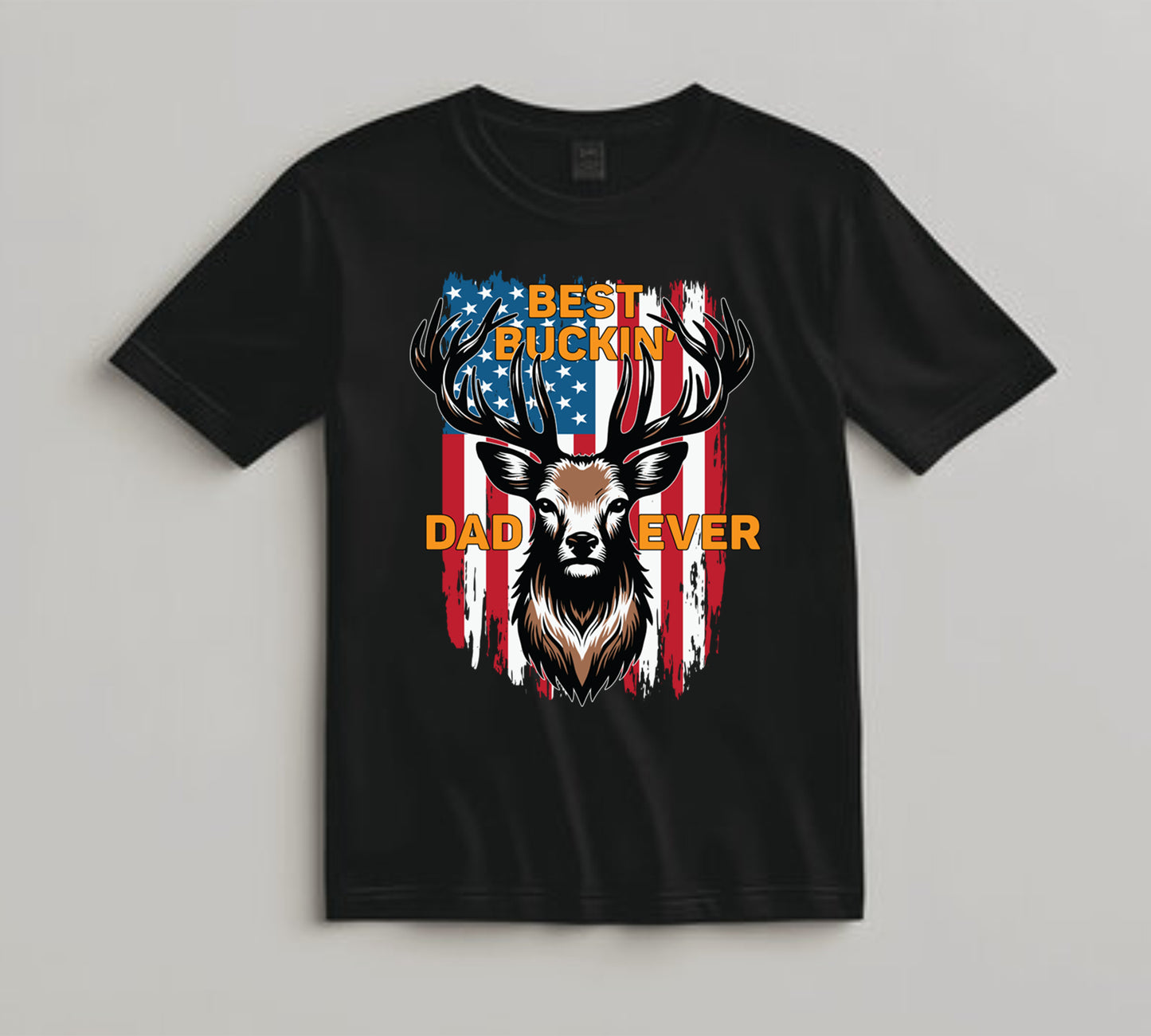 Hunting DTF Transfer Iron On Heat Transfer - Ready to Press, Best Buckin’ Dad Ever DTF Transfer 7988