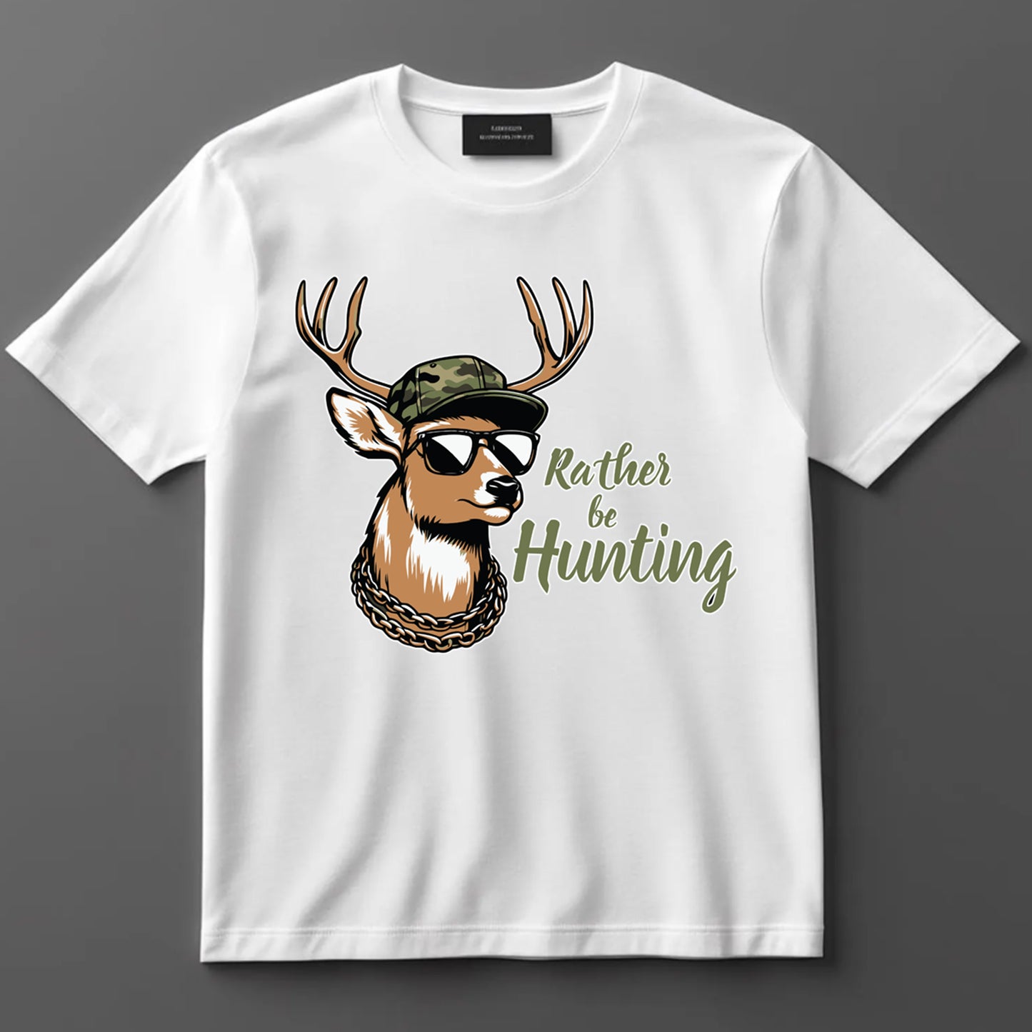 Hunting DTF Transfer Iron On Heat Transfer - Ready to Press, Rather Be Hunting DTF Transfer 7998