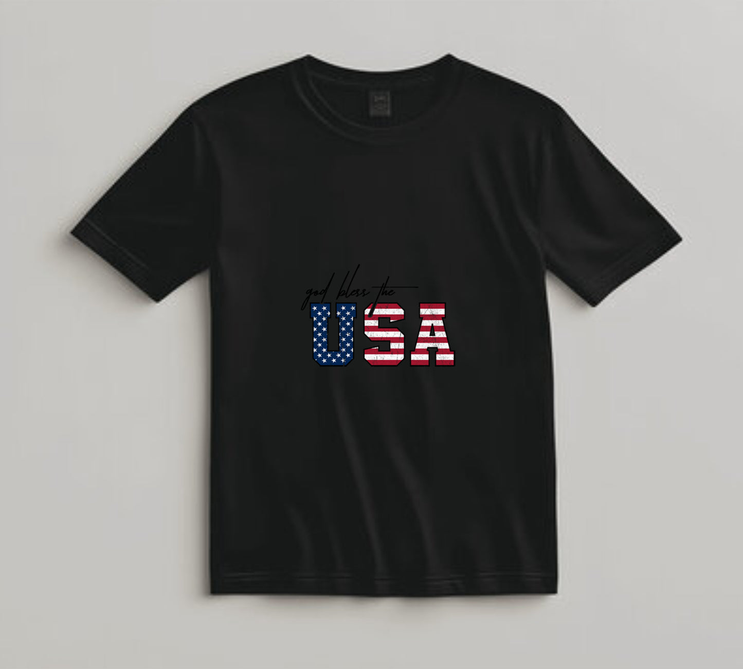 4th Of July DTF Transfer Iron On Heat Transfer - Ready to Press, God Bless the USA DTF Transfer 8102