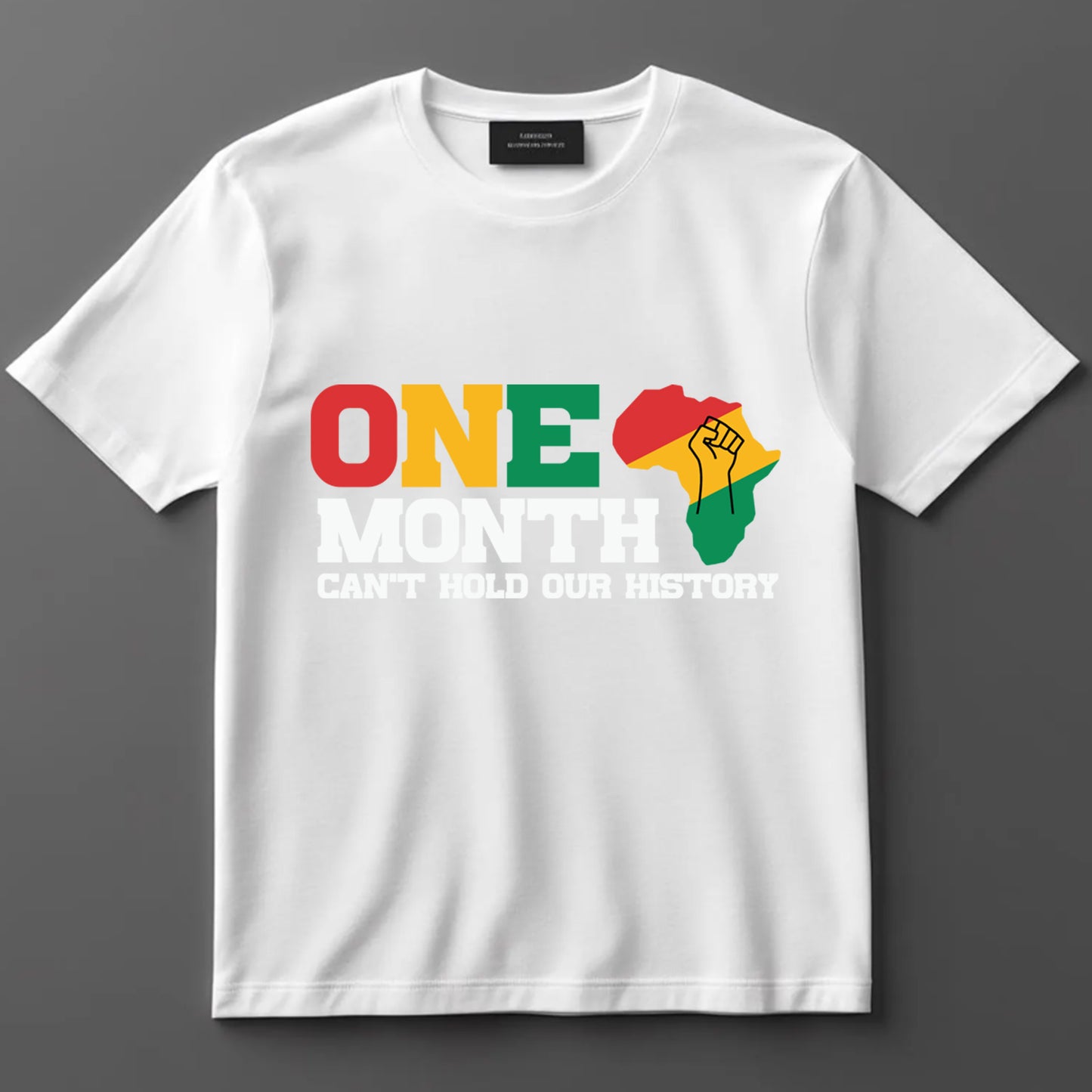 Juneteenth DTF Transfer Iron On Heat Transfer - Ready to Press, One Month Can't Hold Our History DTF Transfer 8229