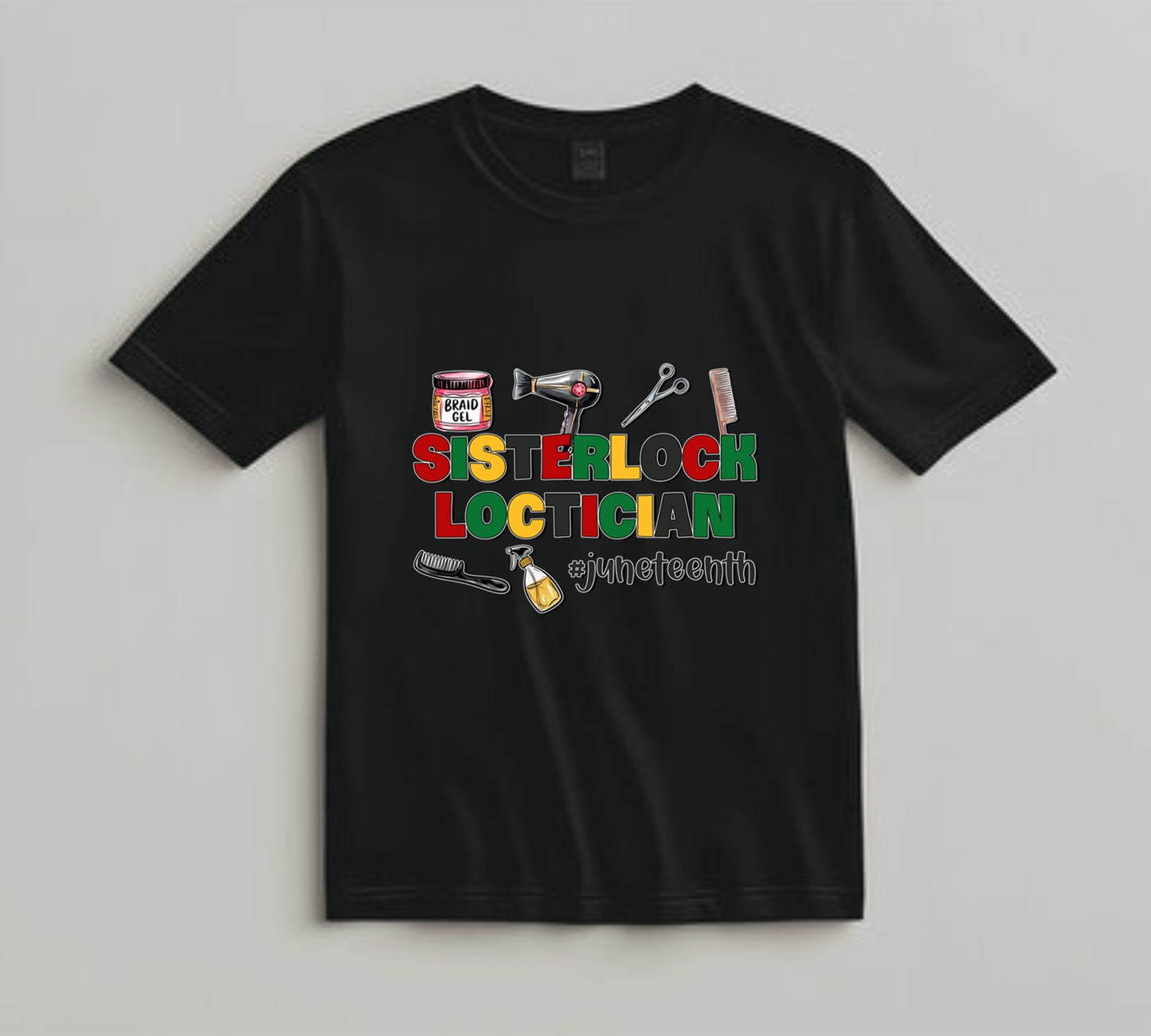 Juneteenth DTF Transfer Iron On Heat Transfer - Ready to Press, Sisterlock Loctician DTF Transfer 8254
