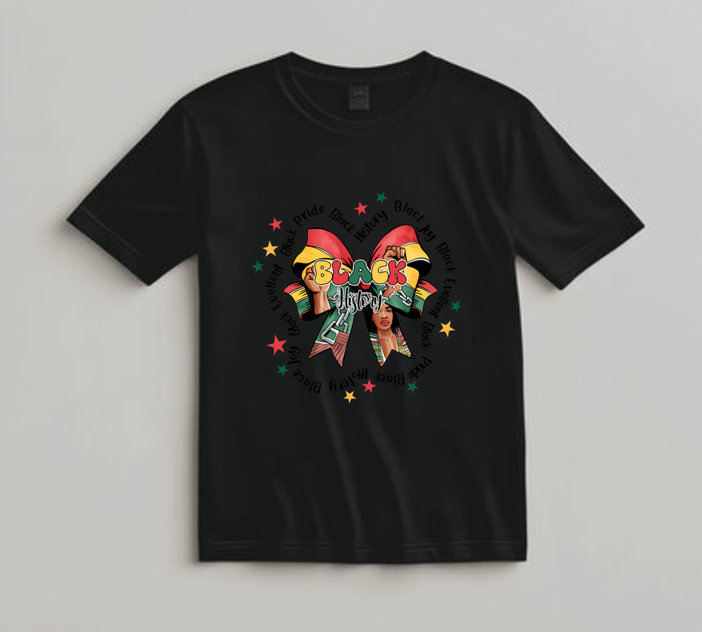 Juneteenth DTF Transfer Iron On Heat Transfer - Ready to Press, Black History Bow DTF Transfer 8257