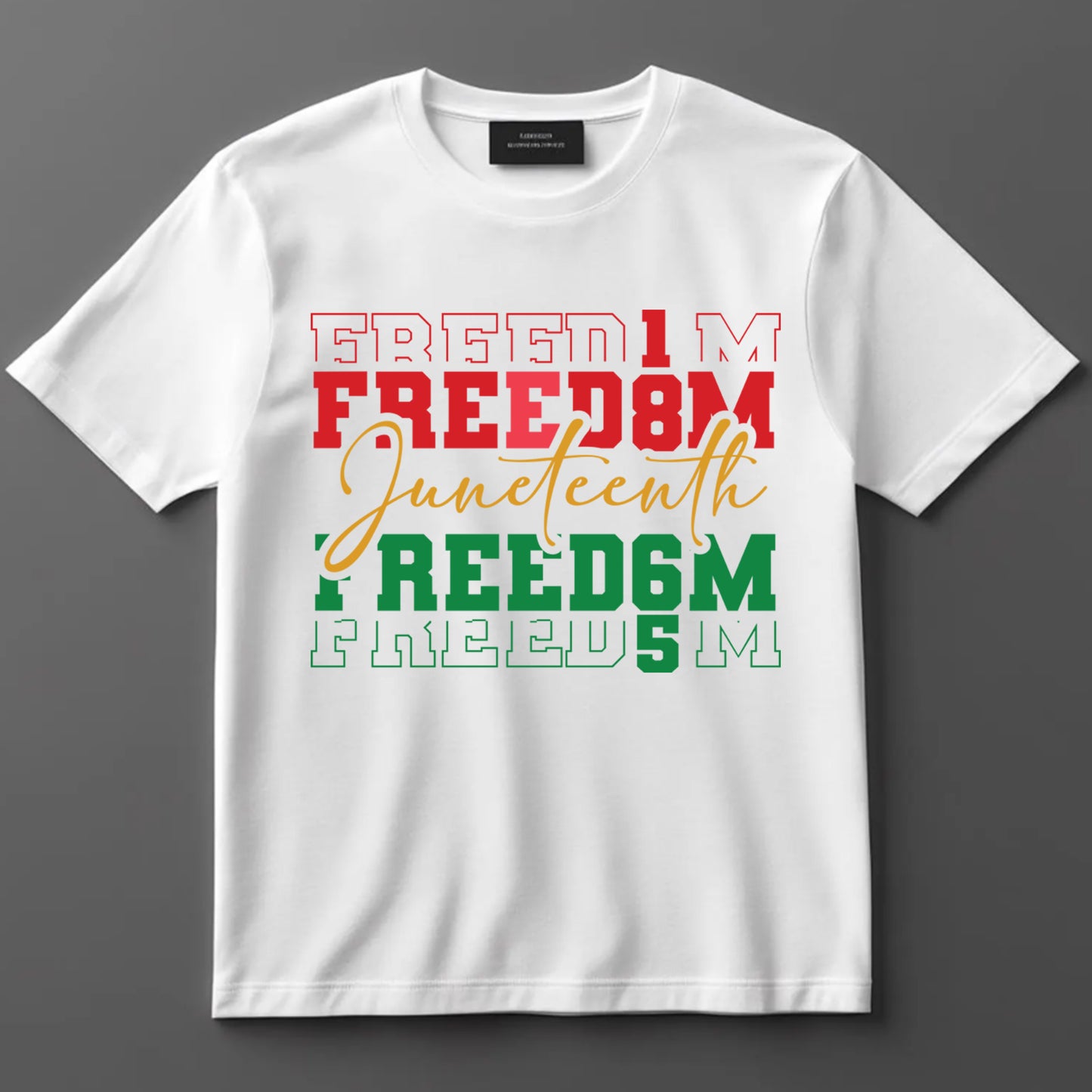 Juneteenth DTF Transfer Iron On Heat Transfer - Ready to Press, Freedom 1865 DTF Transfer 8272