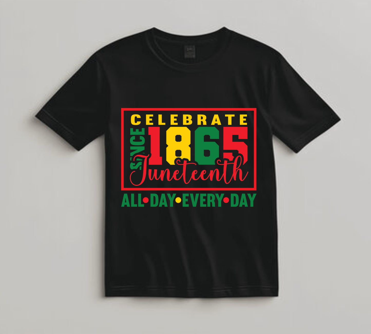 Juneteenth DTF Transfer Iron On Heat Transfer - Ready to Press, Celebrate Juneteenth 1865 DTF Transfer 8275