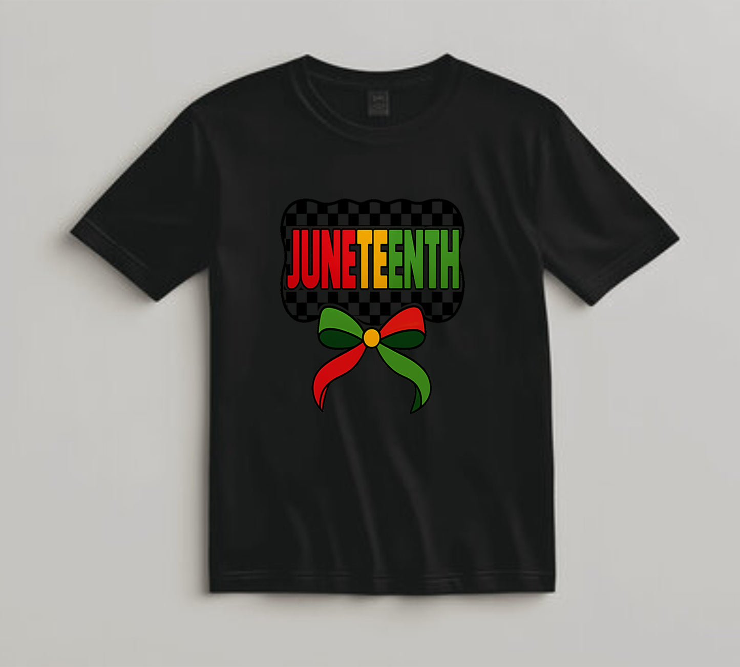 Juneteenth DTF Transfer Iron On Heat Transfer - Ready to Press, Checkerboard Juneteenth DTF Transfer 8294