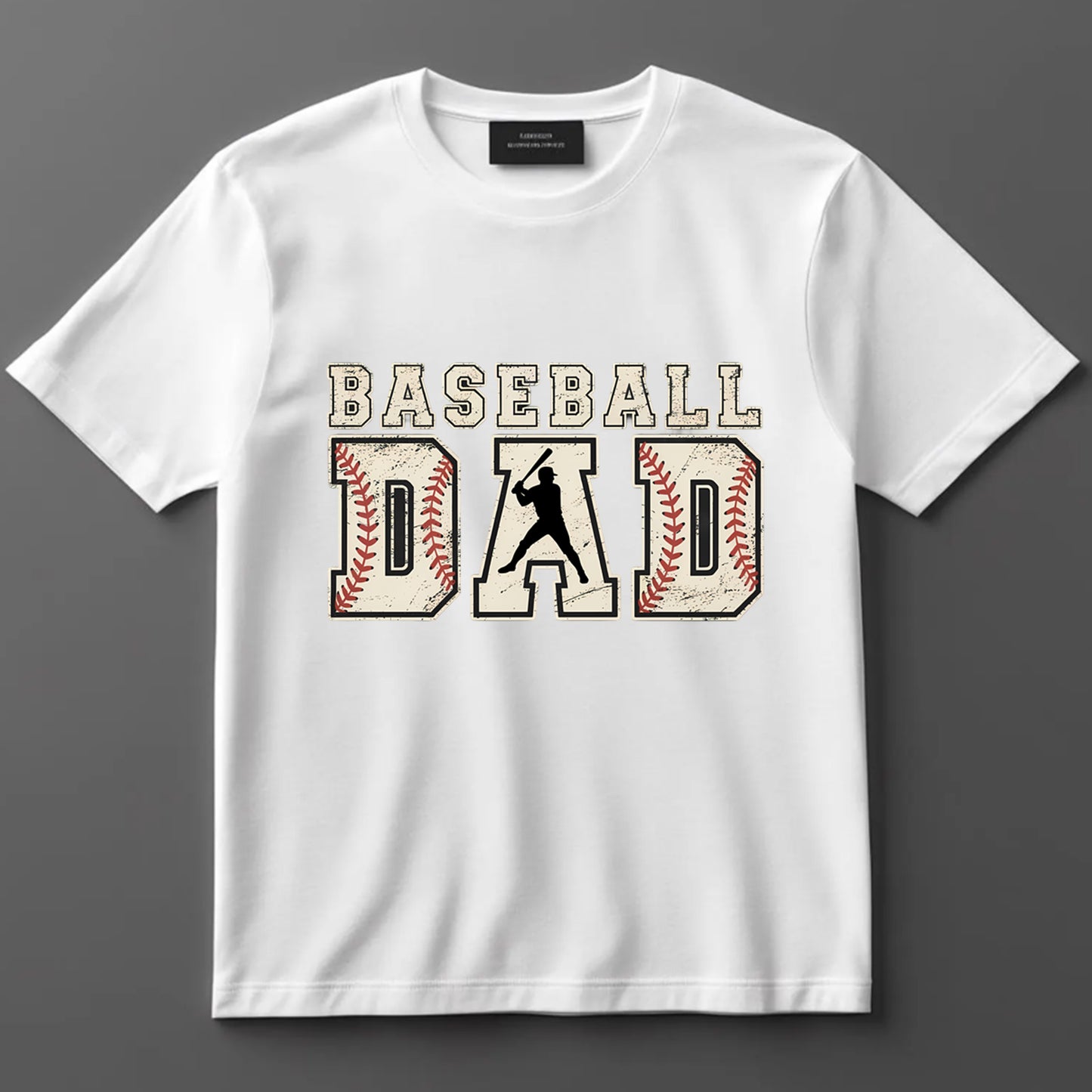 Dad DTF Transfer Iron On Heat Transfer - Ready to Press, Baseball Dad DTF Transfer 9011