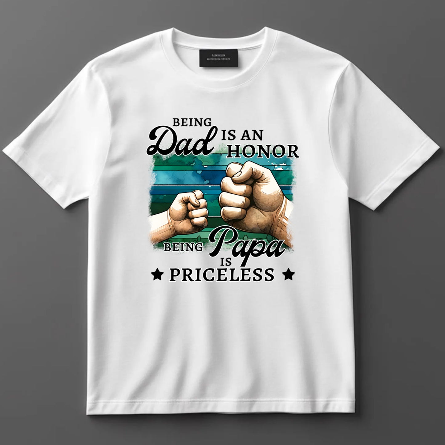 Dad DTF Transfer Iron On Heat Transfer - Ready to Press, Being Papa Is Priceless DTF Transfer 9066