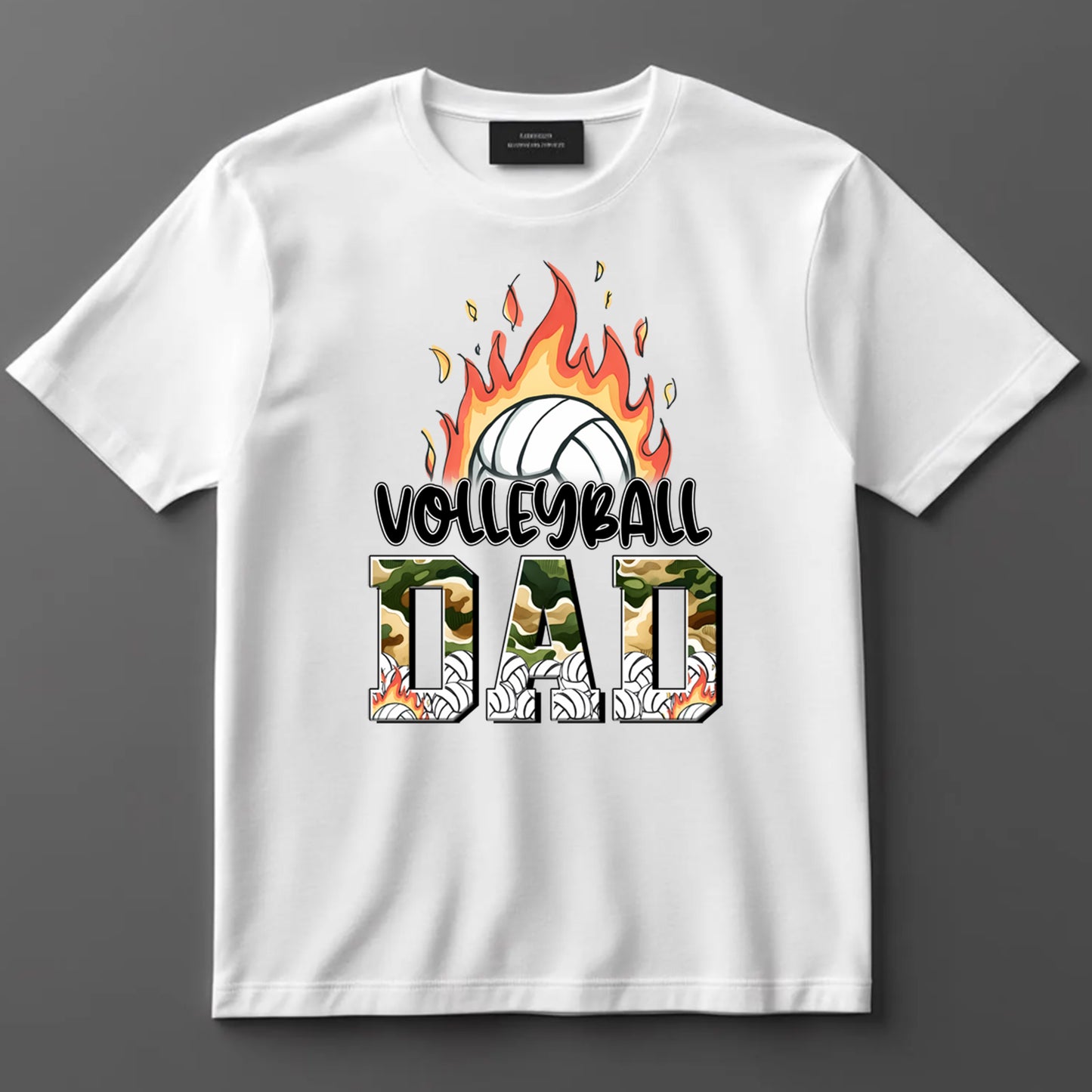 Dad DTF Transfer Iron On Heat Transfer - Ready to Press, Volleyball Dad DTF Transfer 9083