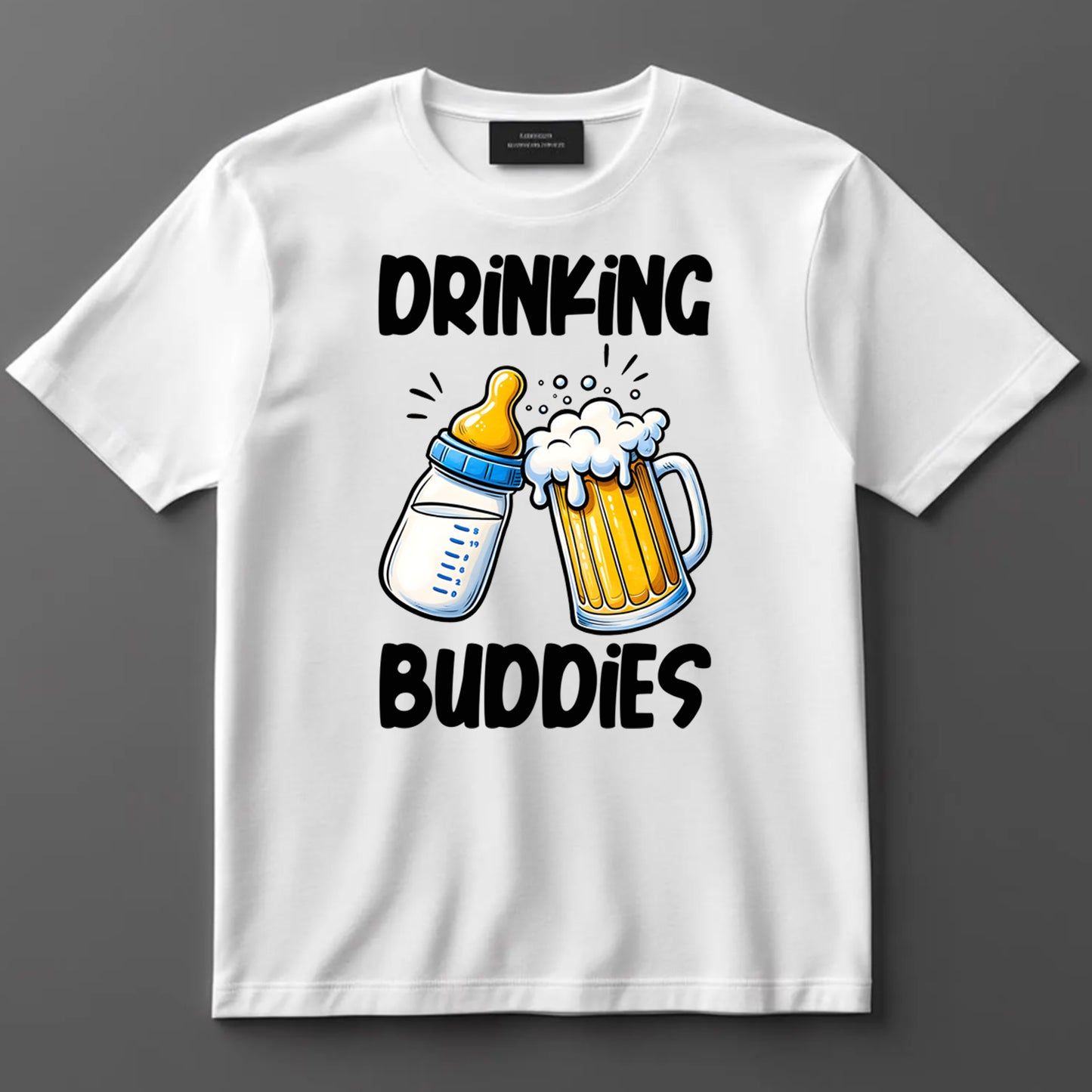 Dad DTF Transfer Iron On Heat Transfer - Ready to Press, Drinking Buddies DTF Transfer 9098