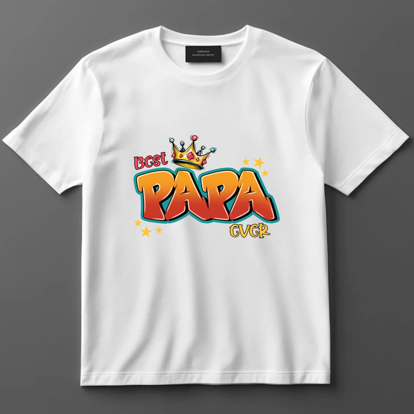 Dad DTF Transfer Iron On Heat Transfer - Ready to Press, Best Papa Ever DTF Transfer 9116