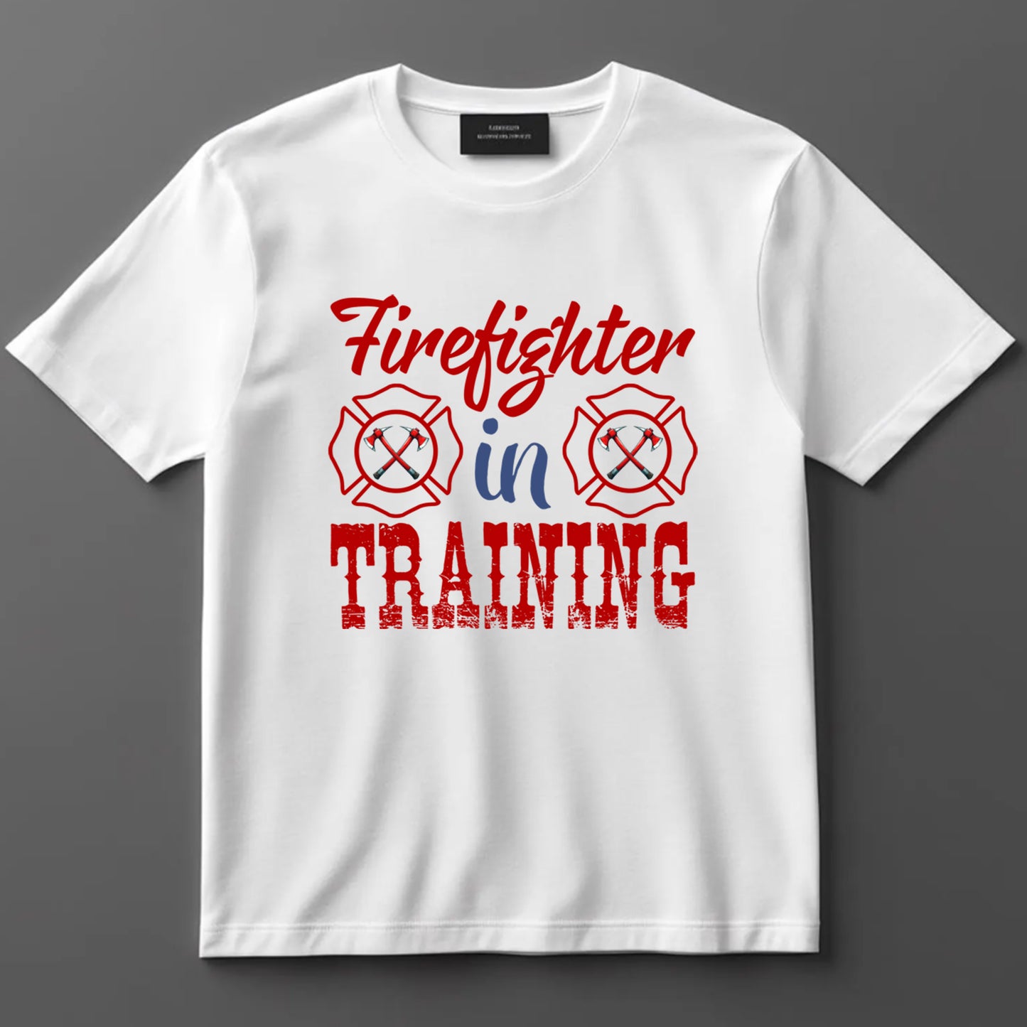 Firefighter DTF Transfer Iron On Heat Transfer - Ready to Press, Firefighter in Training DTF Transfer 9134