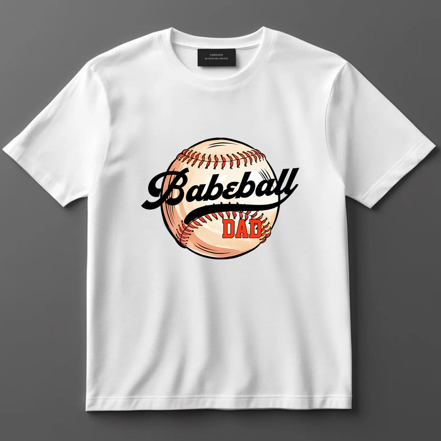 Dad DTF Transfer Iron On Heat Transfer - Ready to Press, Baseball Dad DTF Transfer 9146