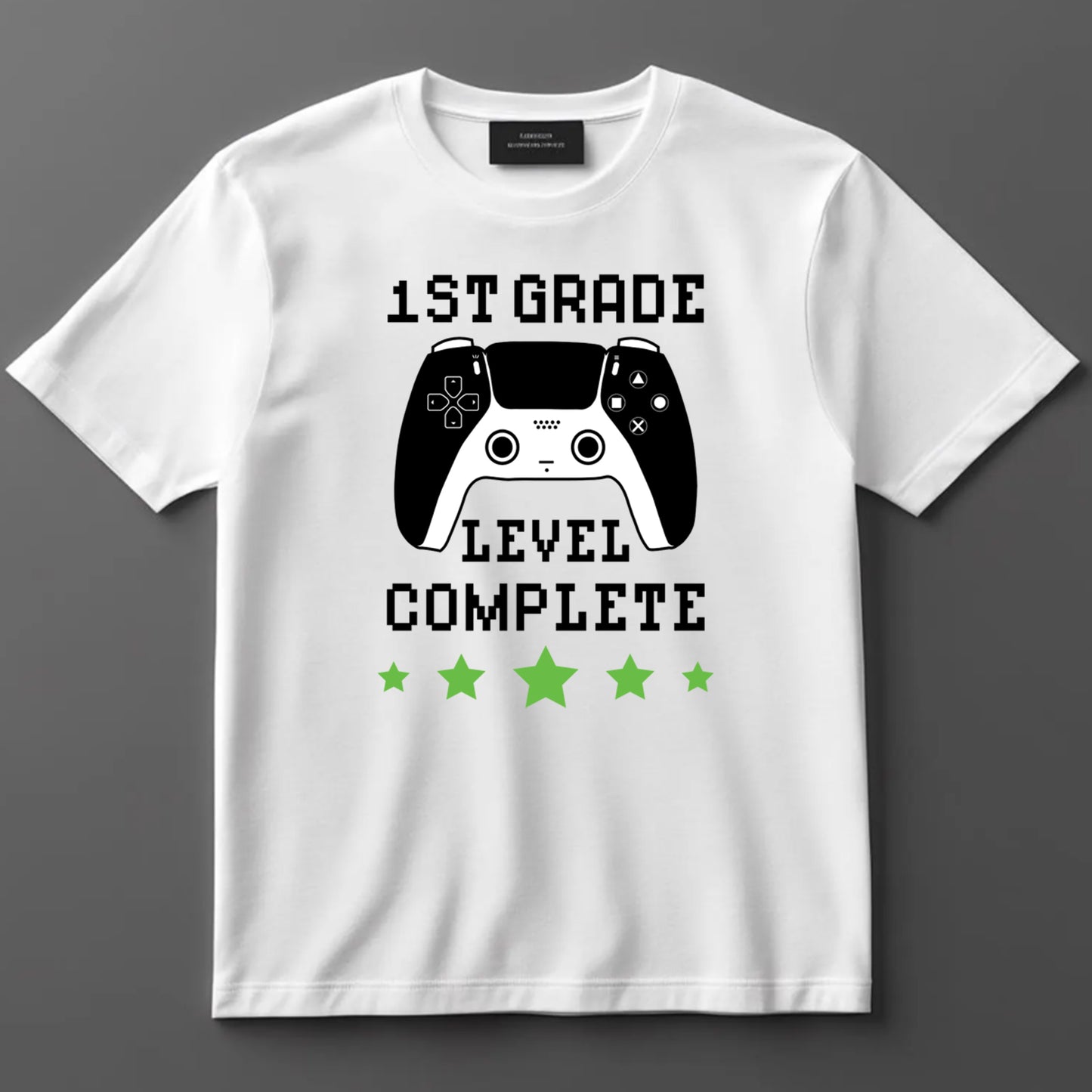 School Themed DTF Transfer Iron On Heat Transfer - Ready to Press, 1st Grade Level Complete DTF Transfer 9188