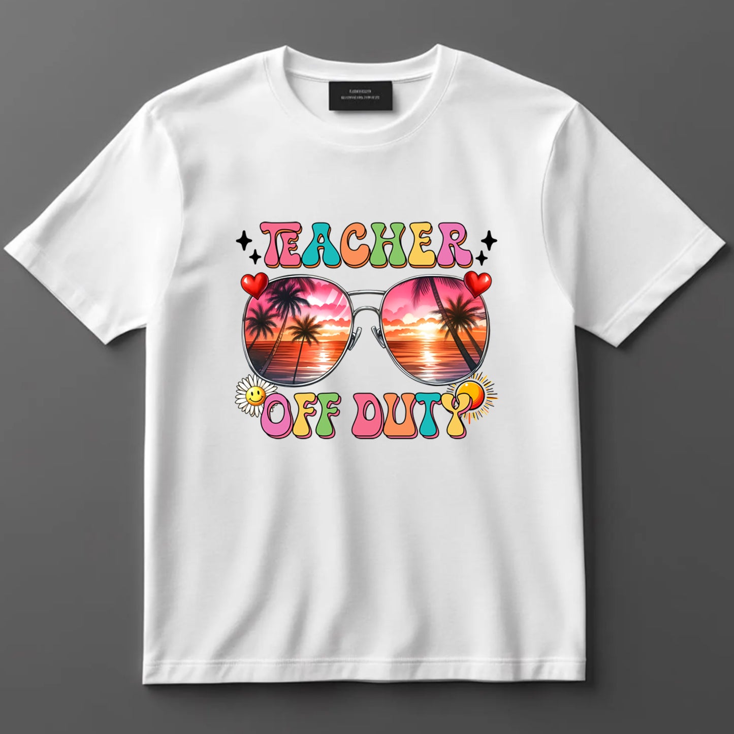 School Themed DTF Transfer Iron On Heat Transfer - Ready to Press, Teacher Off Duty DTF Transfer 9275