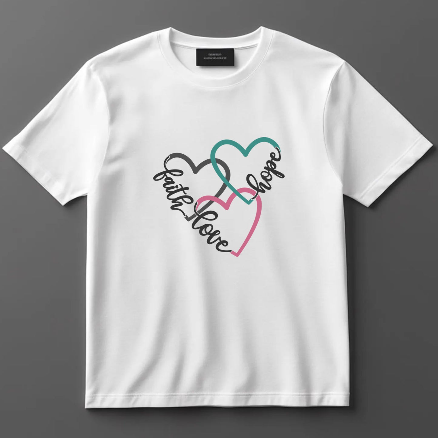 Religious DTF Transfer Iron On Heat Transfer - Ready to Press, Faith Hope Love DTF Transfer 9813