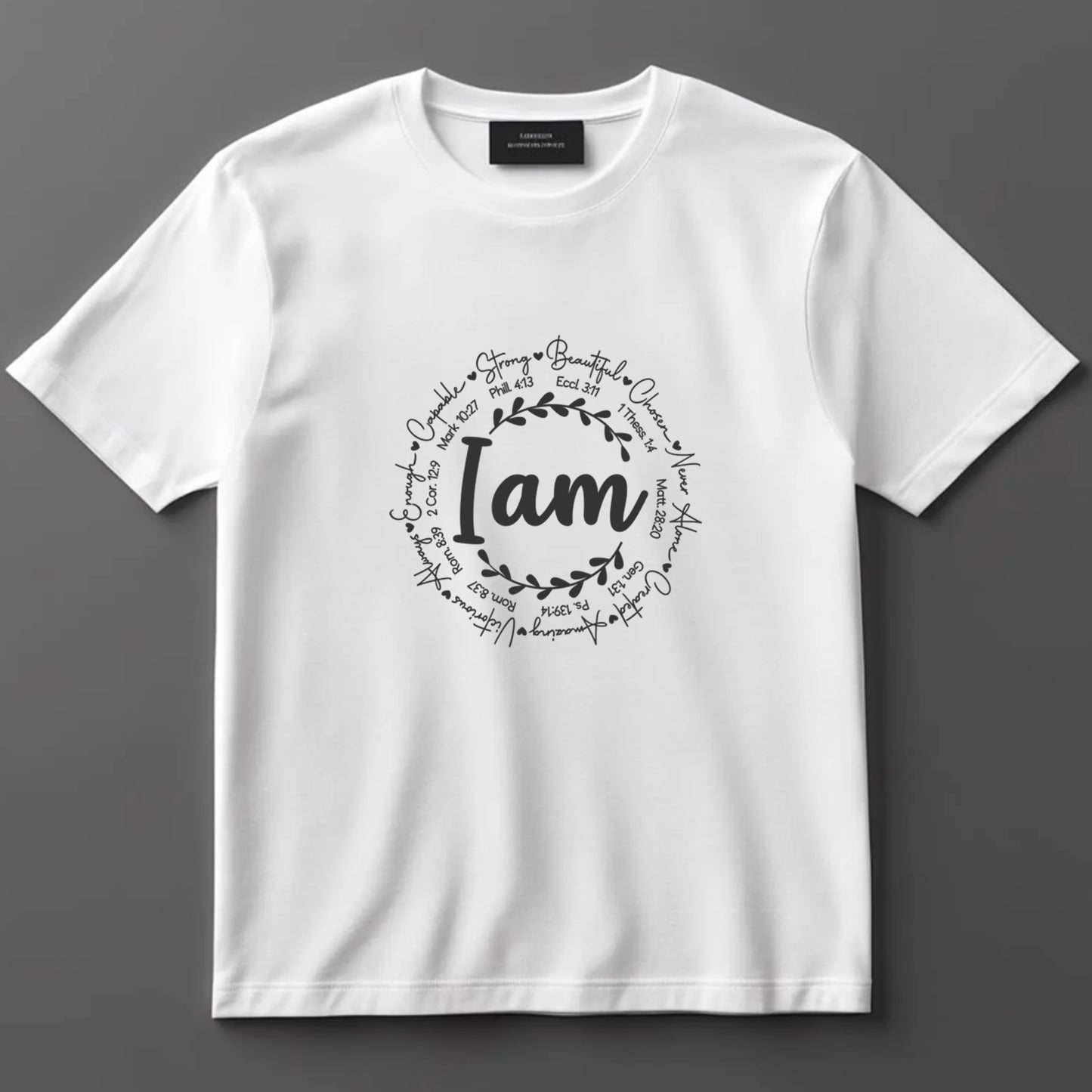 Religious DTF Transfer Iron On Heat Transfer - Ready to Press, I Am Identity in Christ DTF Transfer 9899