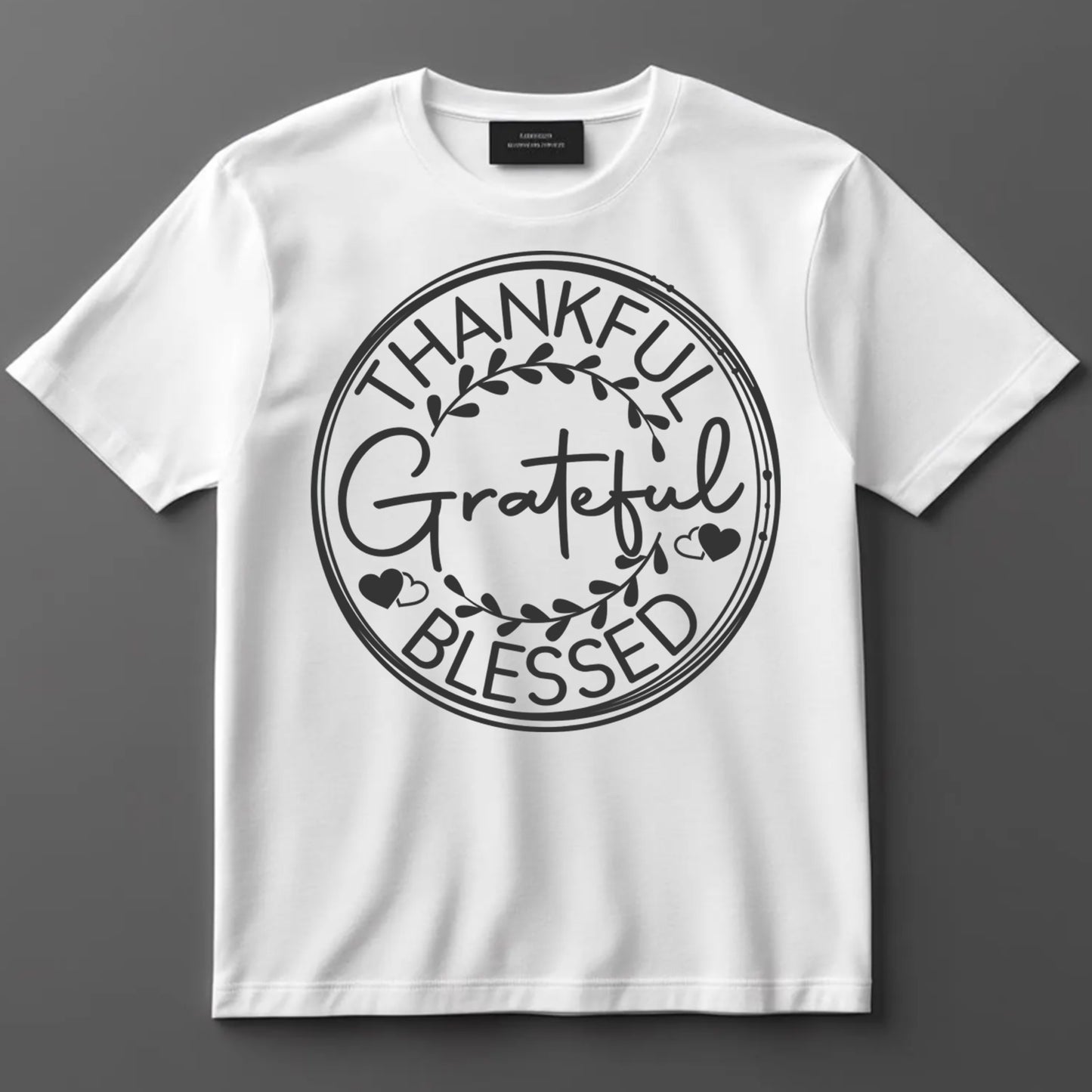 Religious DTF Transfer Iron On Heat Transfer - Ready to Press, Thankful Grateful Blessed DTF Transfer 9960