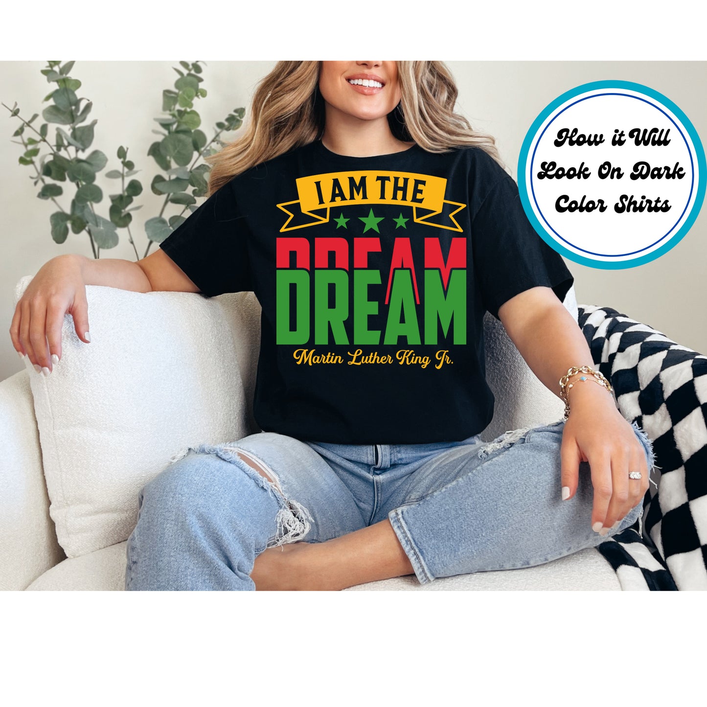 Juneteenth DTF Transfer Iron On Heat Transfer - Ready to Press, I Am the Dream DTF Transfer 9988