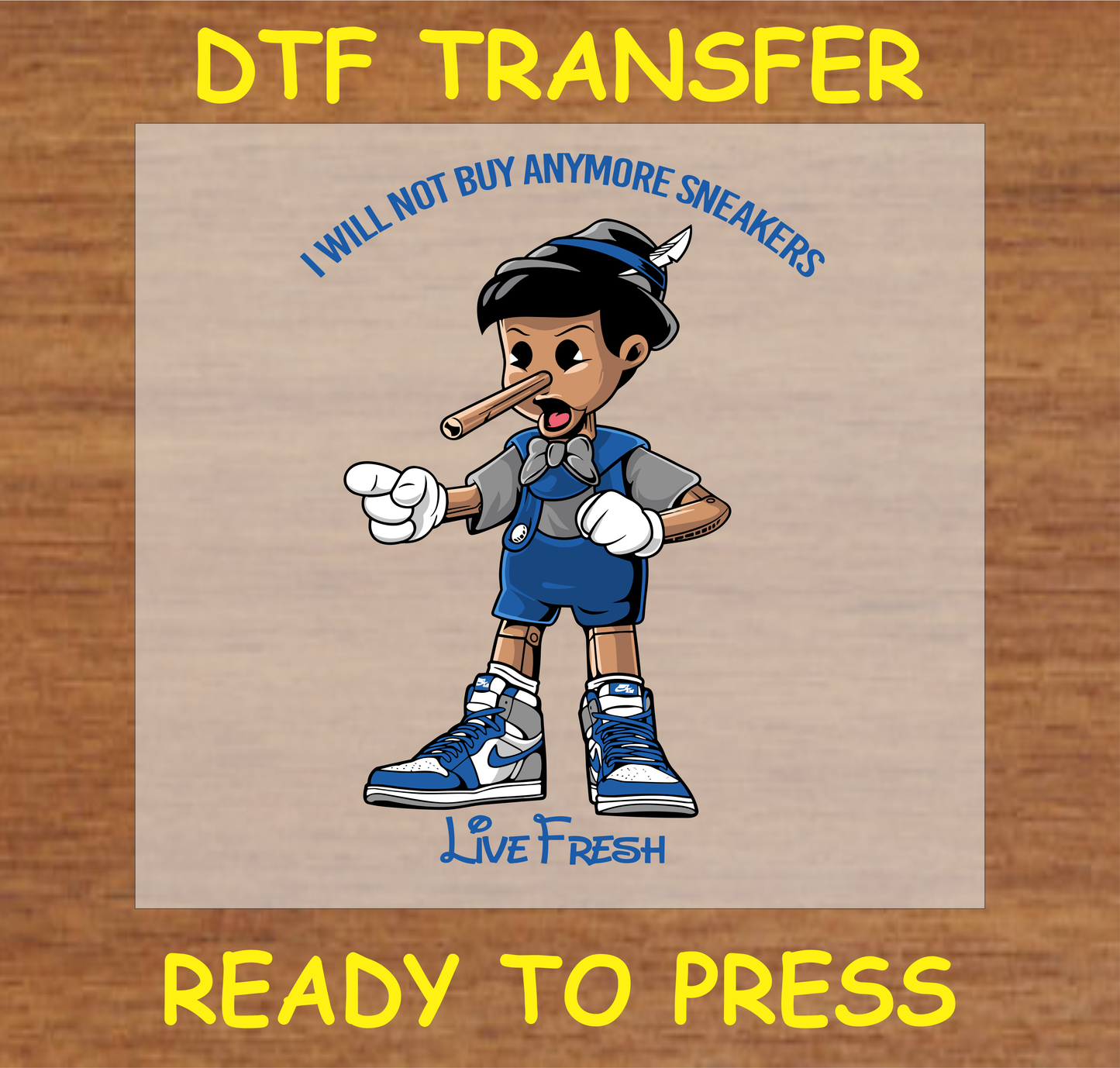 Live Fresh Dtf Transfer - Ready To Press A1902