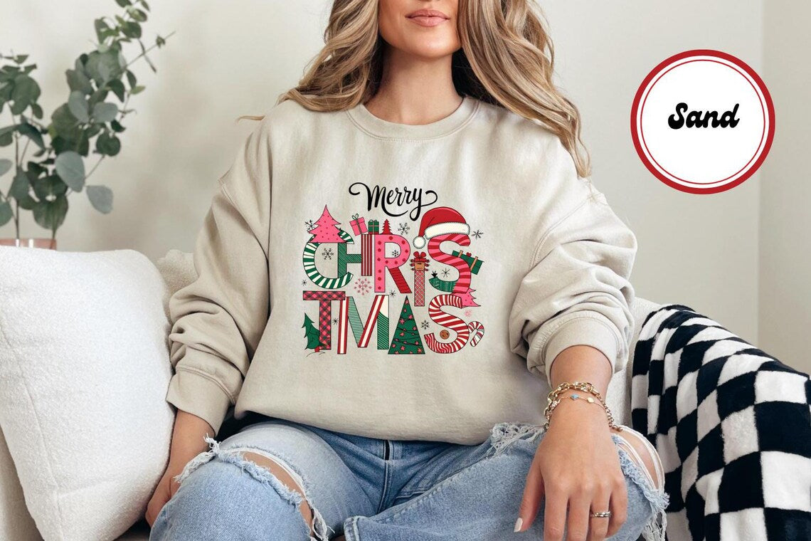 Merry Christmas Graphic Sweatshirt