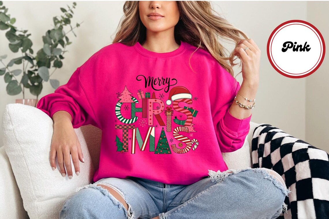 Merry Christmas Graphic Sweatshirt