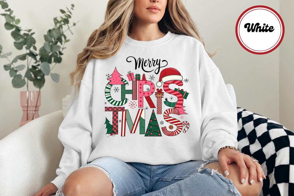 Merry Christmas Graphic Sweatshirt