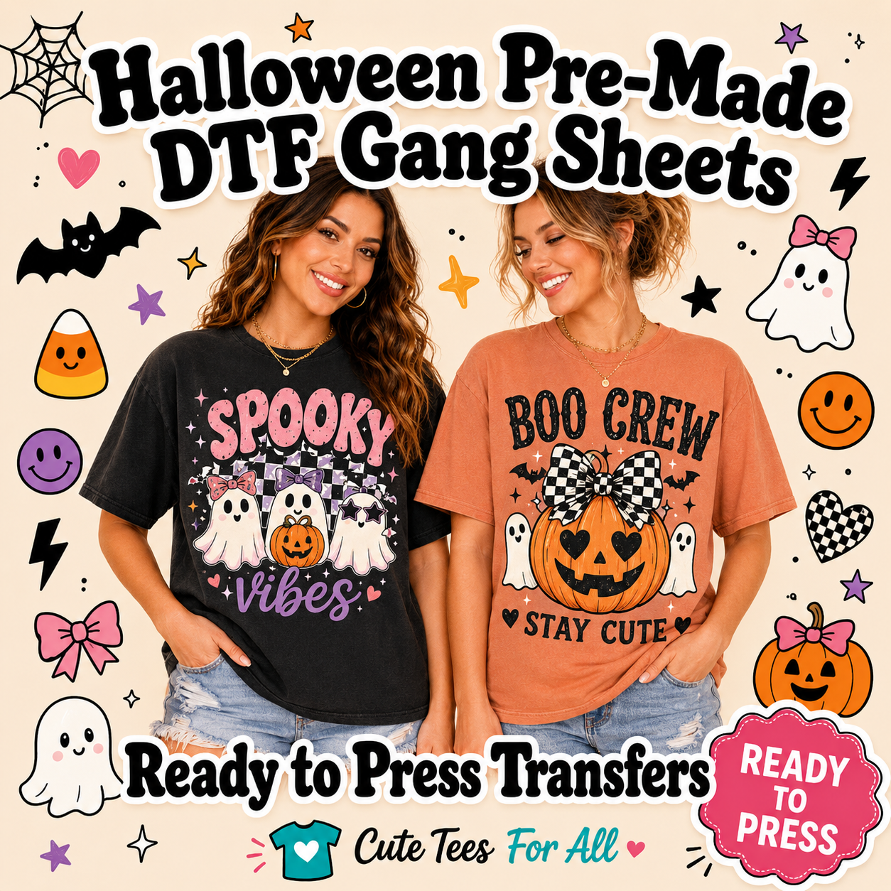 Halloween Premade DTF Gang Sheets