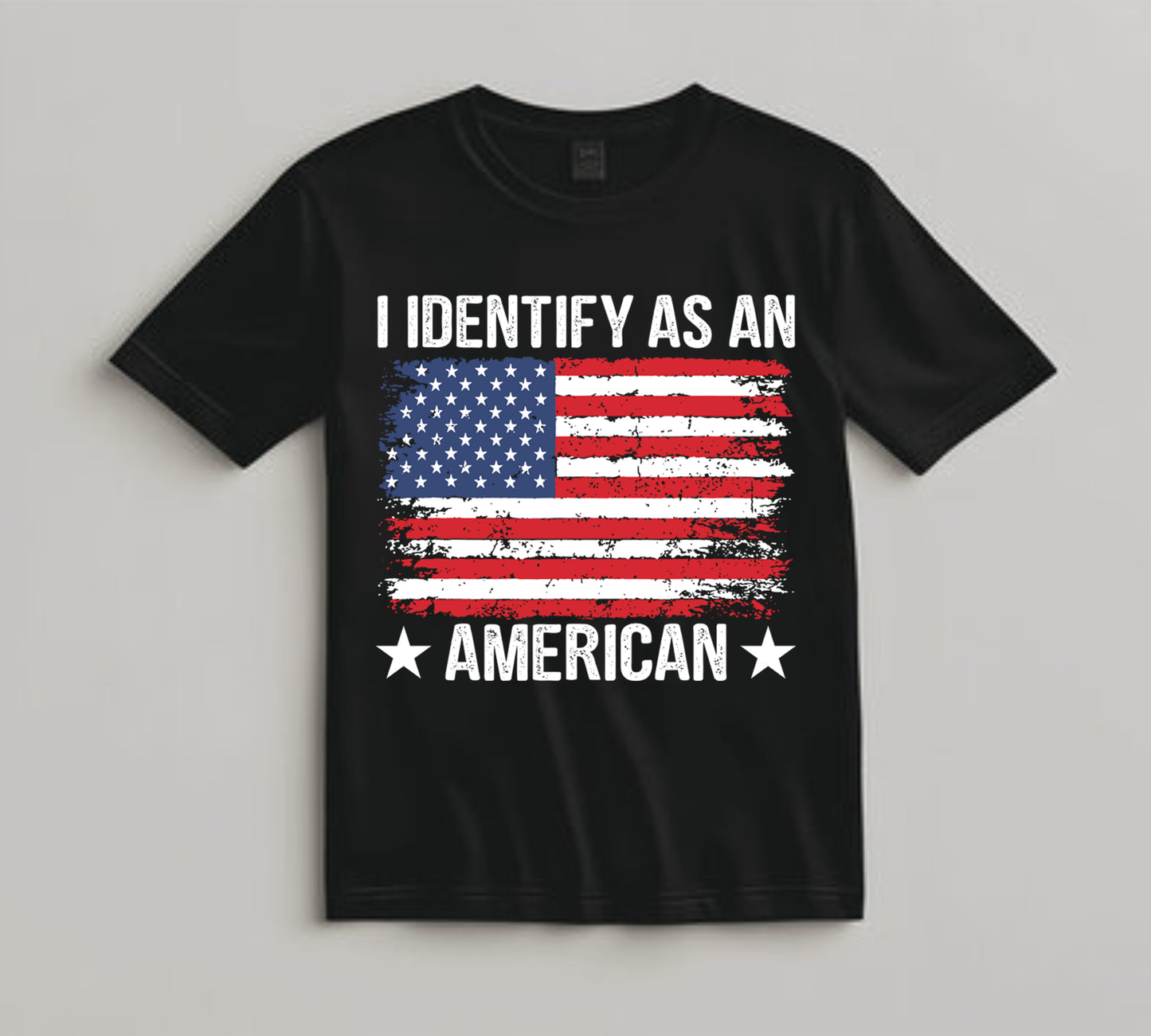 4th Of July DTF Transfer Iron On Heat Transfer - Ready to Press, I Identify As An American DTF Transfer 10018