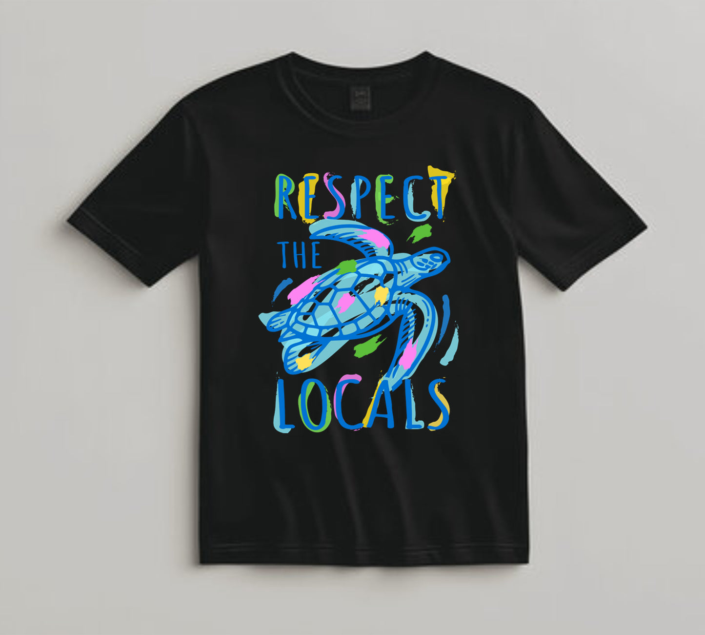 Summer DTF Transfer Iron On Heat Transfer - Ready to Press, Respect the Locals DTF Transfer 10060