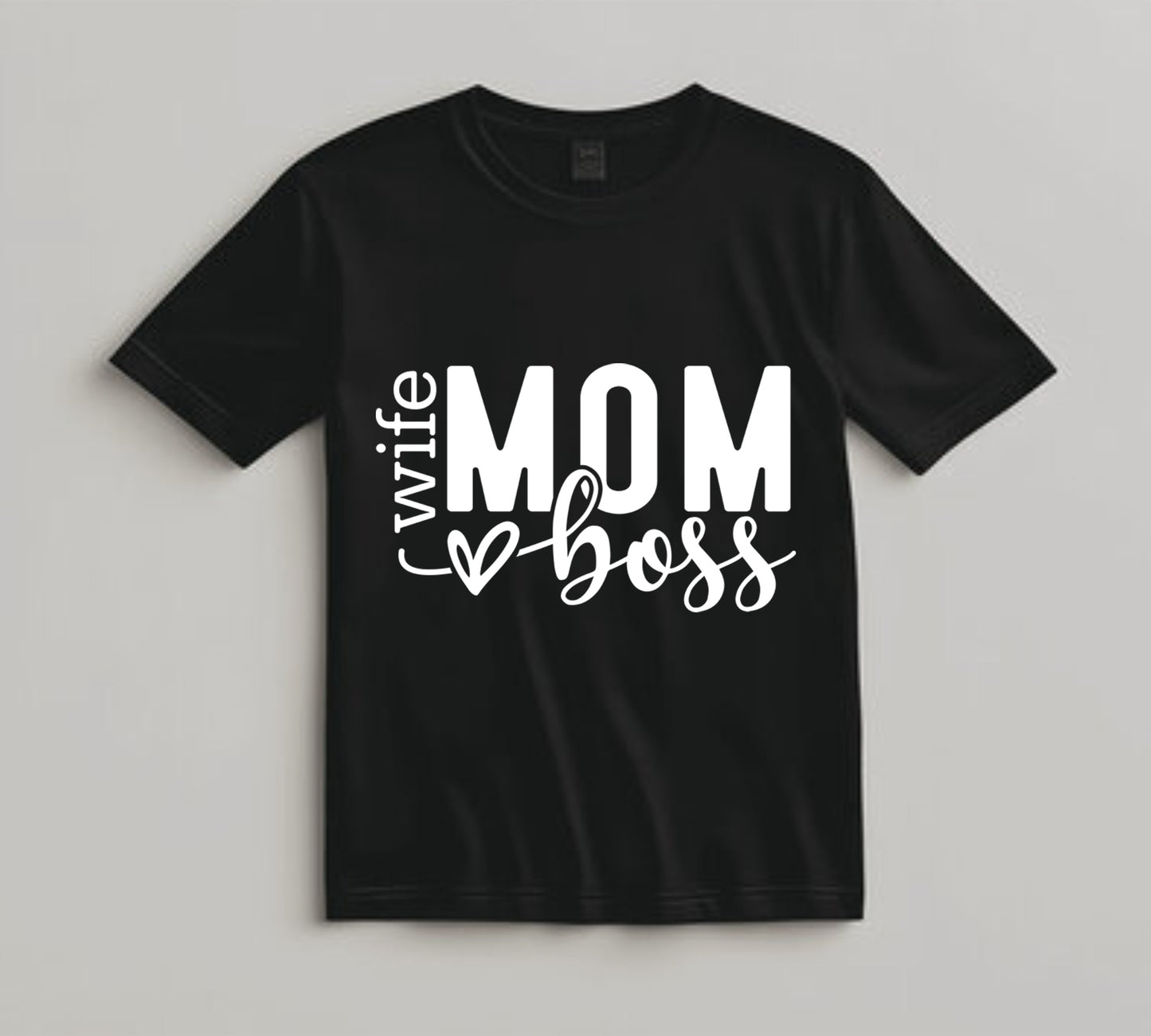 Mom DTF Transfer Iron On Heat Transfer - Ready to Press, Wife Mom Boss DTF Transfer 10089