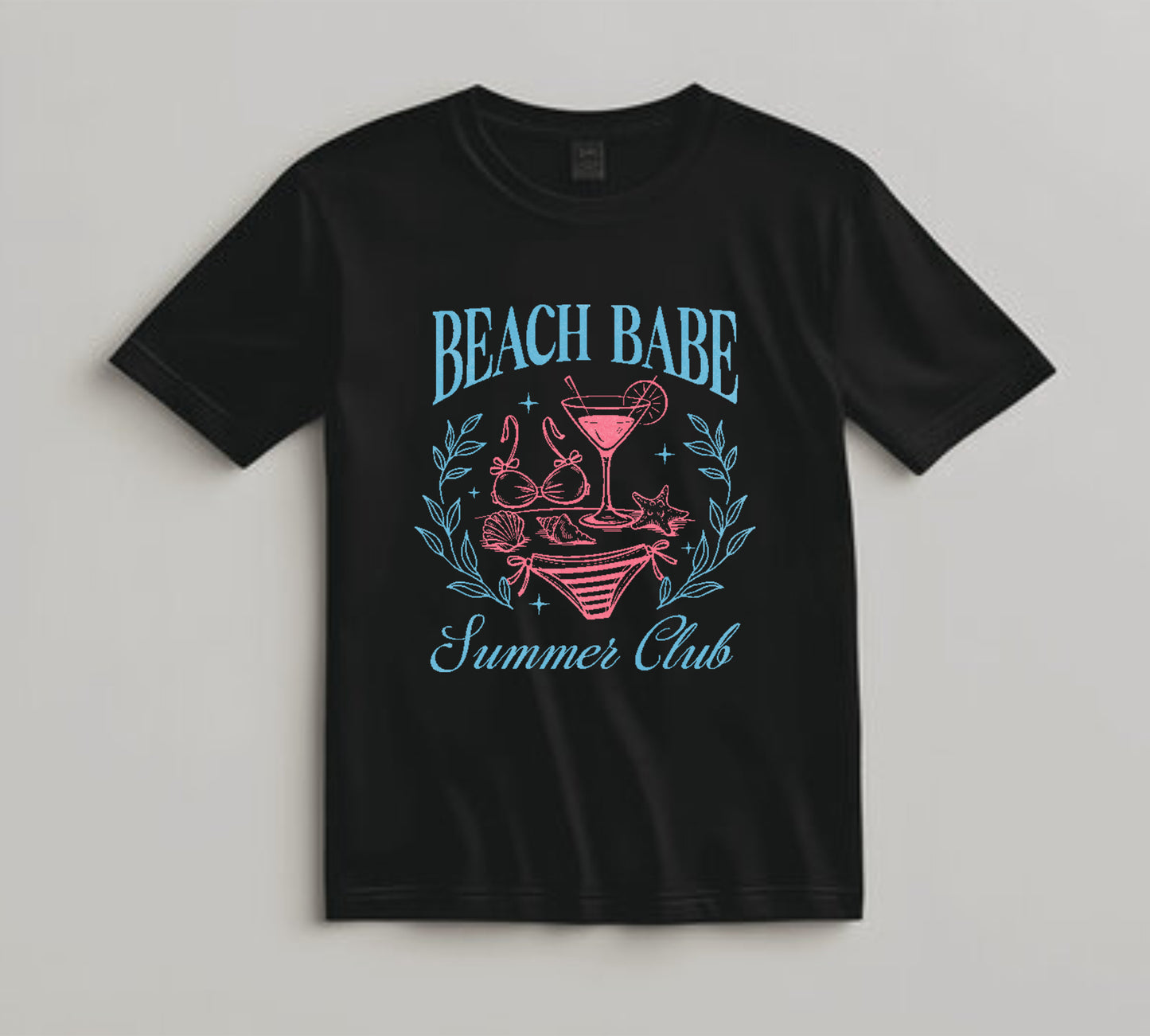 Summer DTF Transfer Iron On Heat Transfer - Ready to Press, Beach Babe Summer Club DTF Transfer 10118