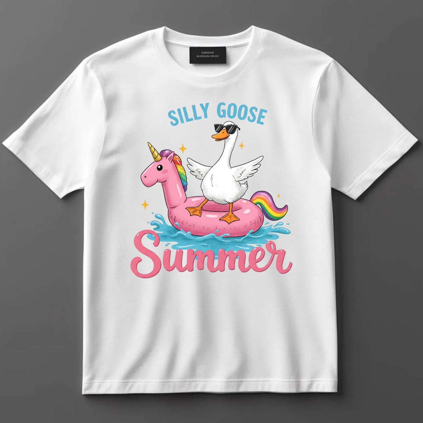 Summer DTF Transfer Iron On Heat Transfer - Ready to Press, Silly Goose Summer DTF Transfer 10131