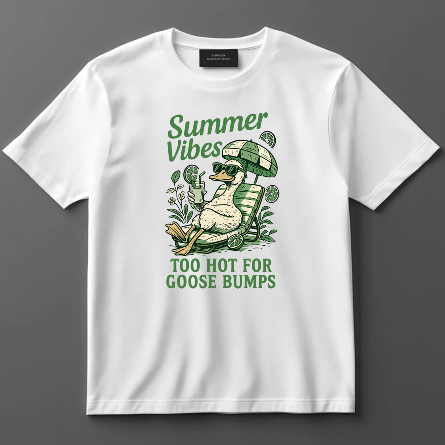 Summer DTF Transfer Iron On Heat Transfer - Ready to Press, Summer Vibes Goose DTF Transfer 10168