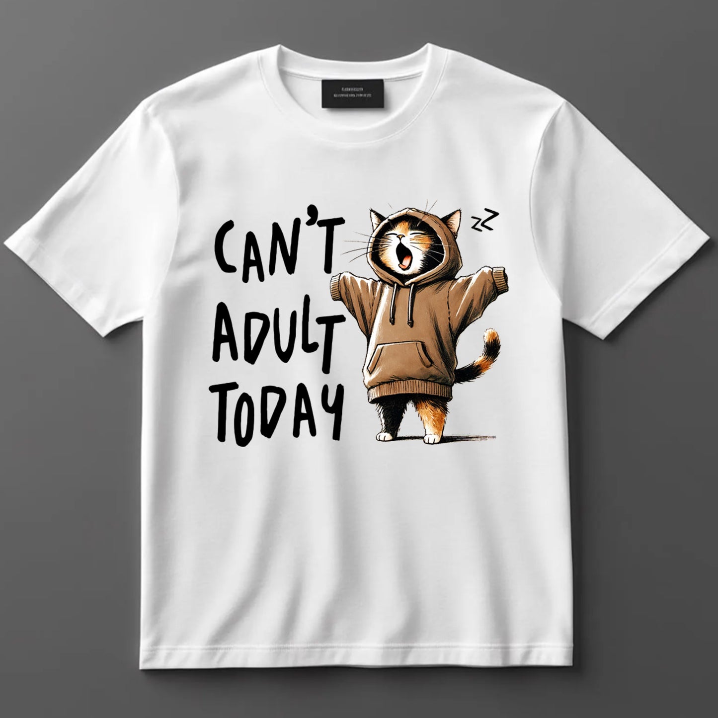 Funny DTF Transfer Iron On Heat Transfer - Ready to Press, Can’t Adult Today DTF Transfer 10206
