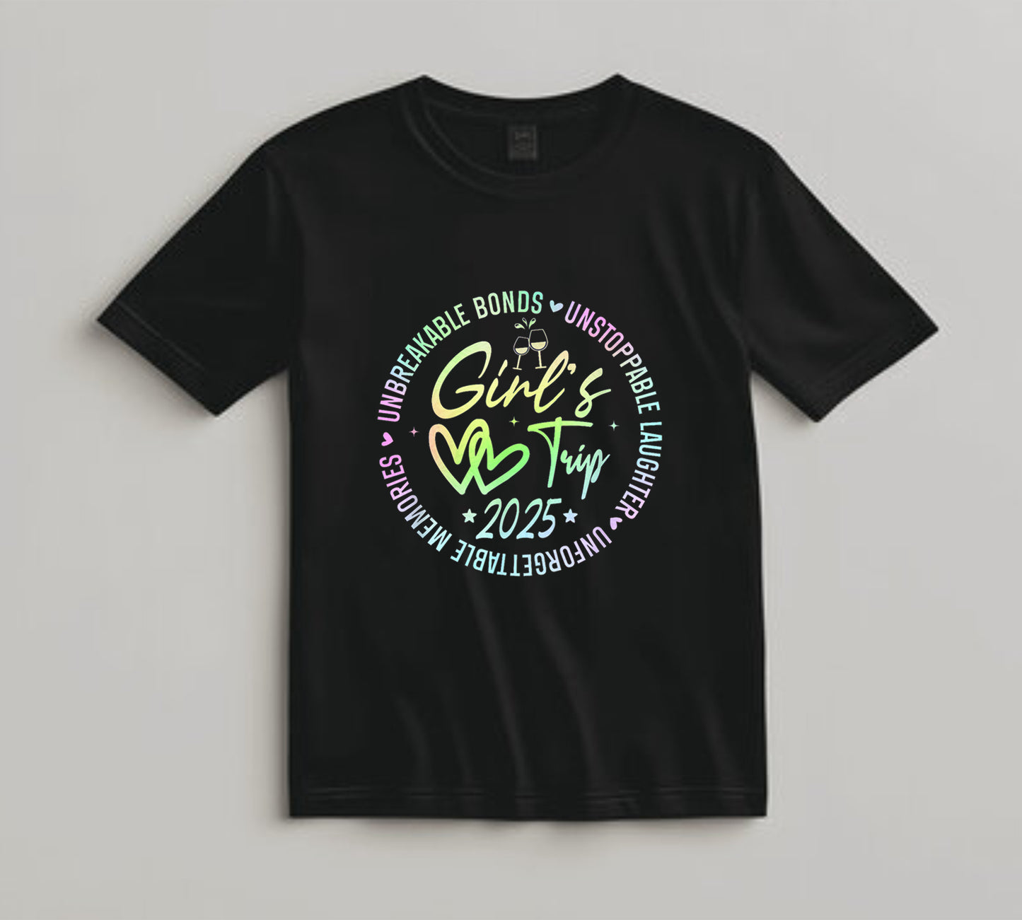 Girls Trip DTF Transfer Iron On Heat Transfer - Ready to Press, Girl’s Trip 2025 DTF Transfer 10277
