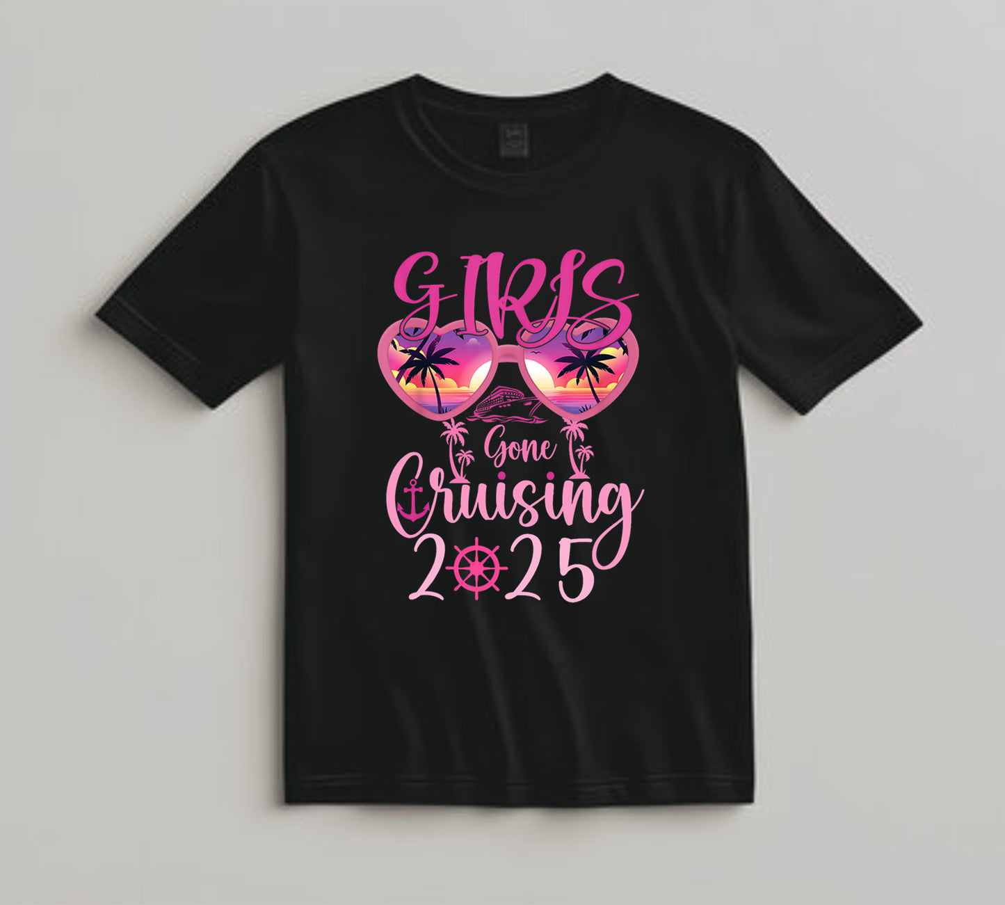 Girls Trip DTF Transfer Iron On Heat Transfer - Ready to Press, Girls Gone Cruising DTF Transfer 10278