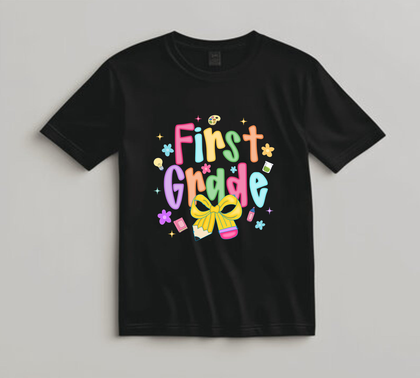 Back to School DTF Transfer Iron On Heat Transfer - Ready to Press, First Grade DTF Transfer 10294