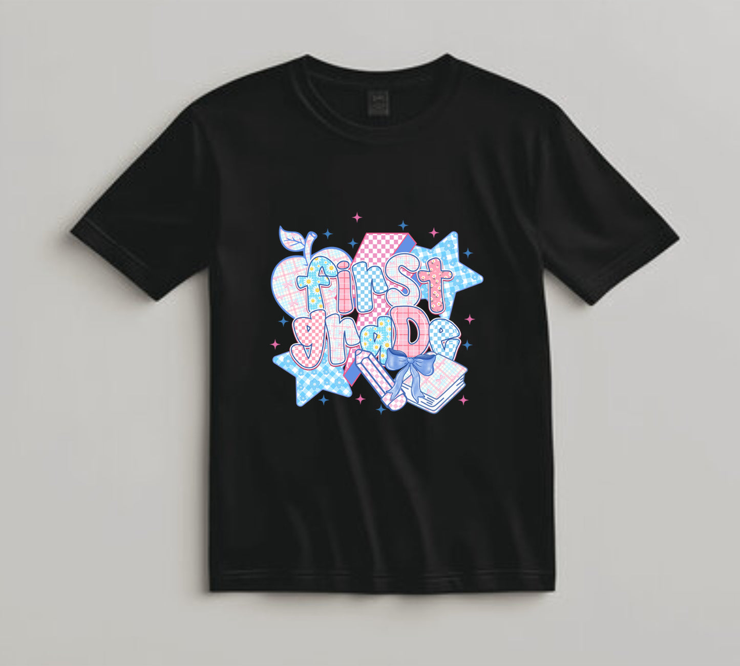 Back to School DTF Transfer Iron On Heat Transfer - Ready to Press, First Grade DTF Transfer 10316