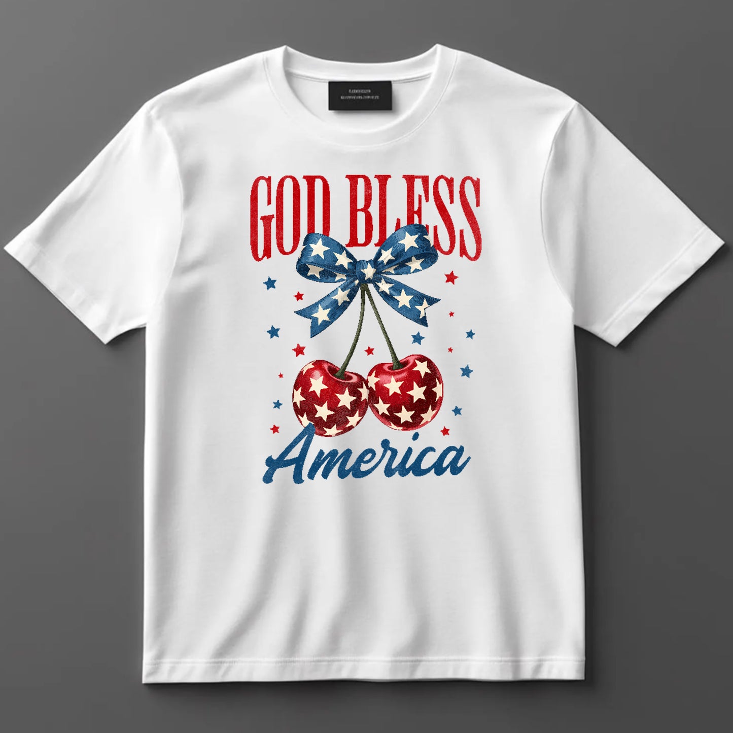 4th Of July DTF Transfer Iron On Heat Transfer - Ready to Press, God Bless America DTF Transfer 10342