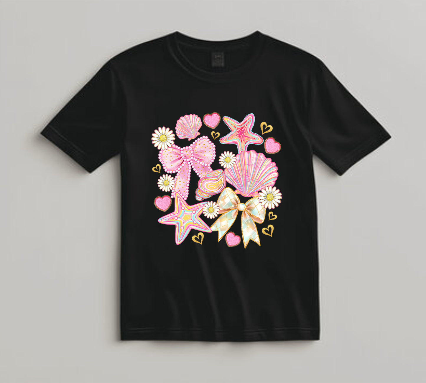 Summer DTF Transfer Iron On Heat Transfer - Ready to Press, Pastel Summer Icons DTF Transfer 10355