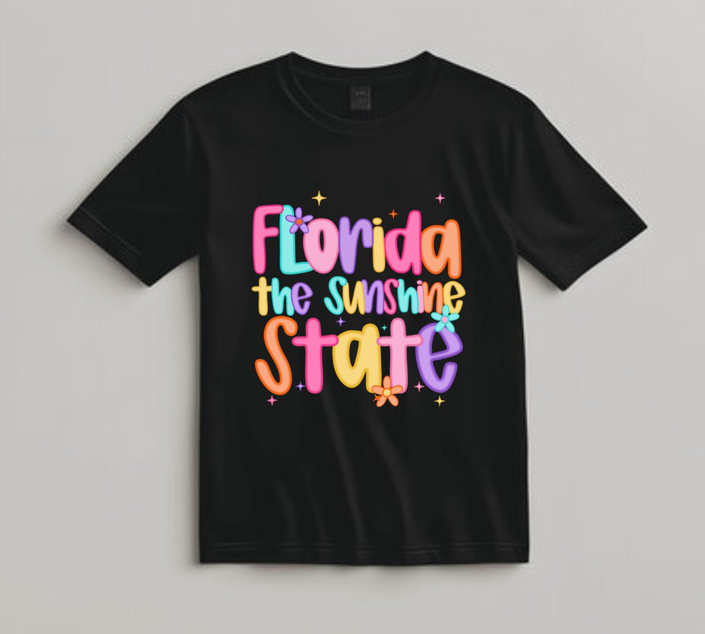 Summer DTF Transfer Iron On Heat Transfer - Ready to Press, Florida the Sunshine State DTF Transfer 10357