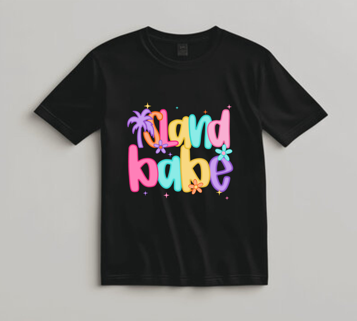 Summer DTF Transfer Iron On Heat Transfer - Ready to Press, Island Babe DTF Transfer 10358