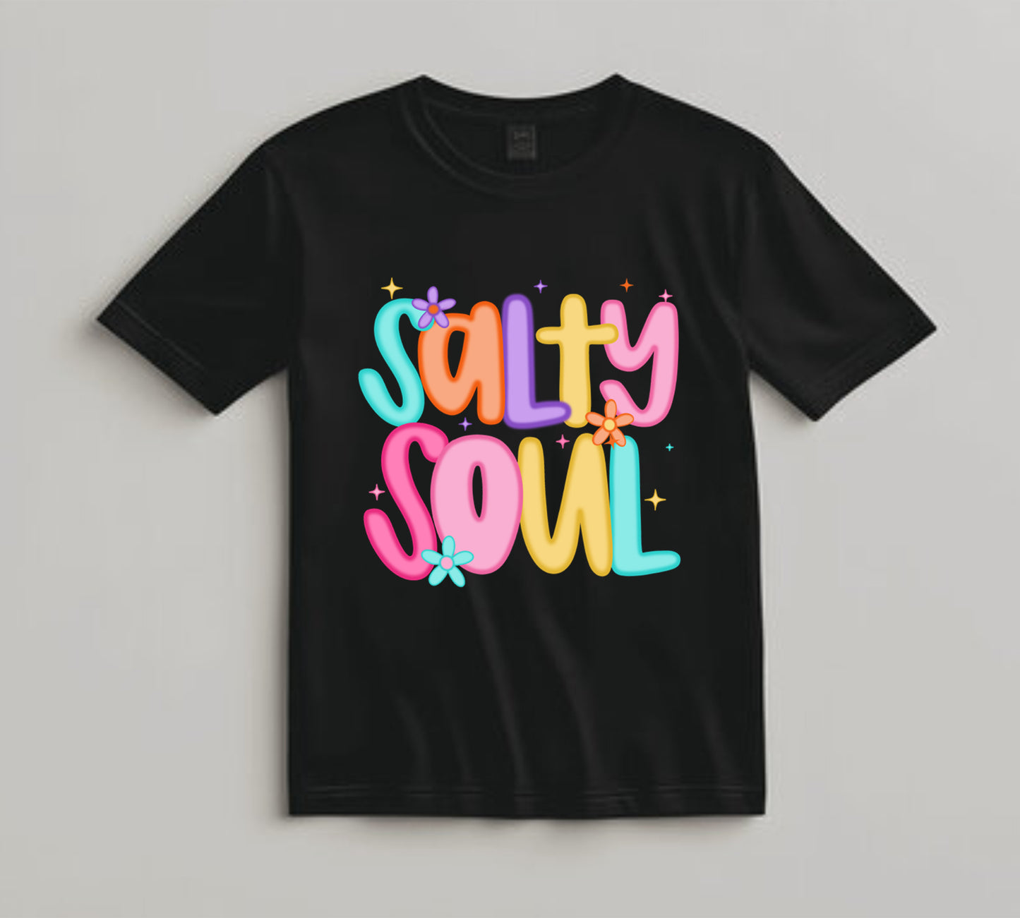Summer DTF Transfer Iron On Heat Transfer - Ready to Press, Salty Soul DTF Transfer 10361