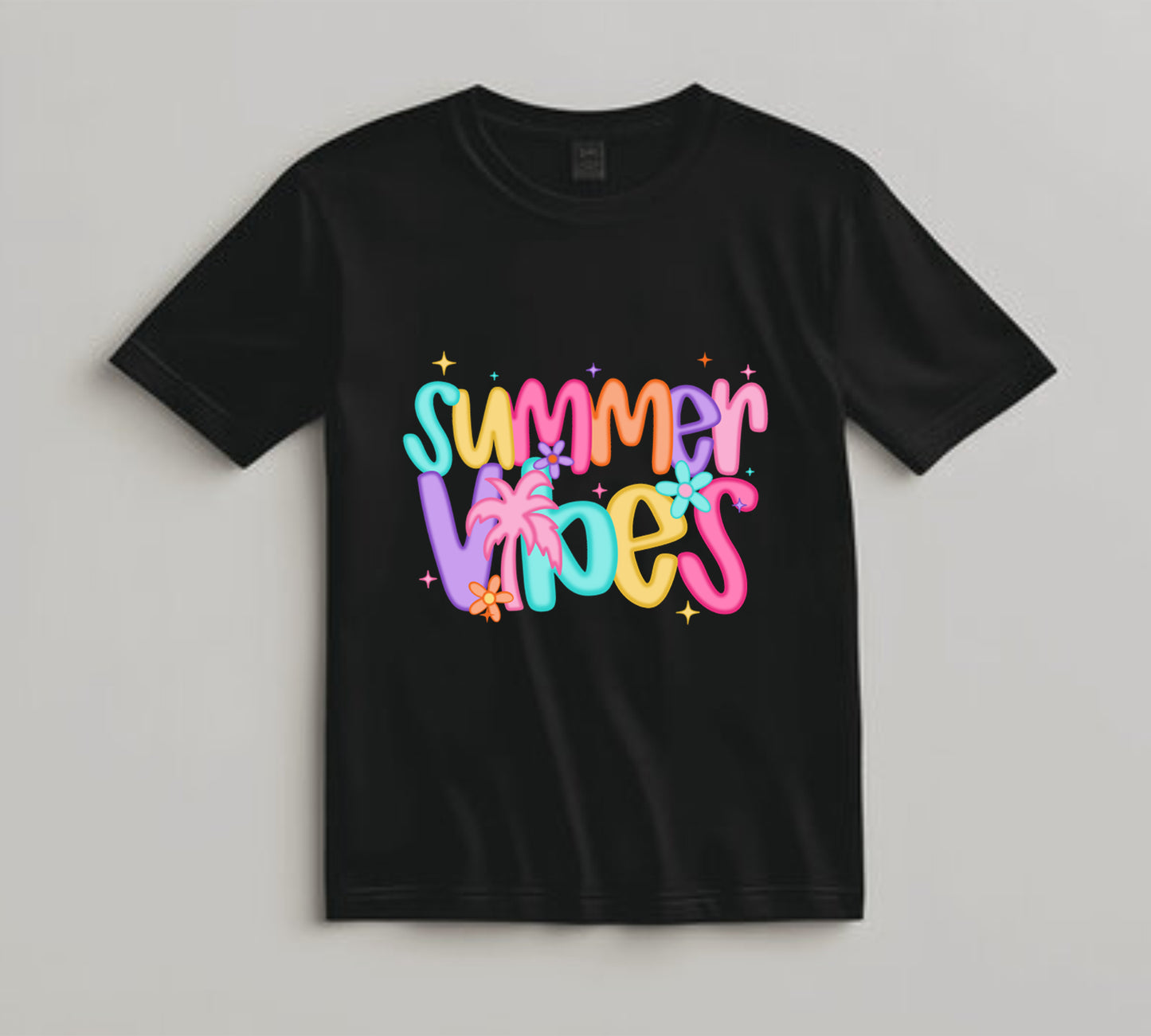 Summer DTF Transfer Iron On Heat Transfer - Ready to Press, Summer Vibes DTF Transfer 10364