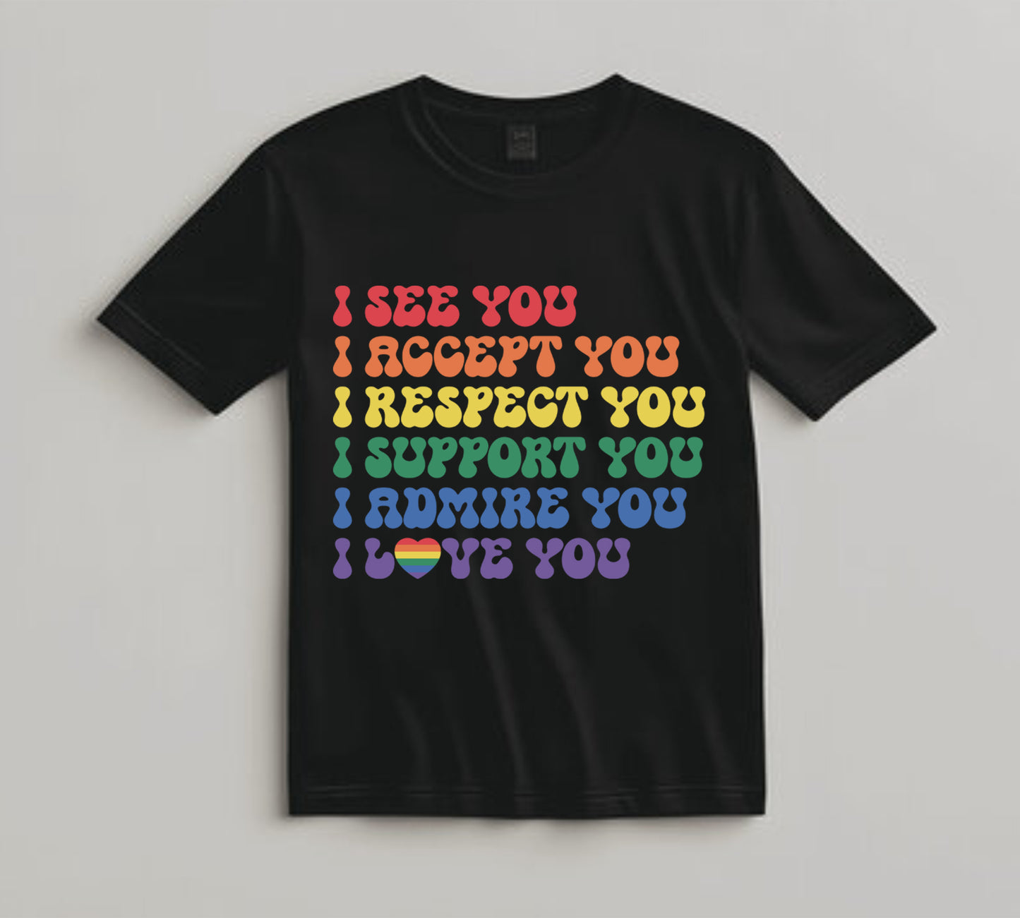 Pride DTF Transfer Iron On Heat Transfer - Ready to Press, LGBTQ Affirmations DTF Transfer 10372
