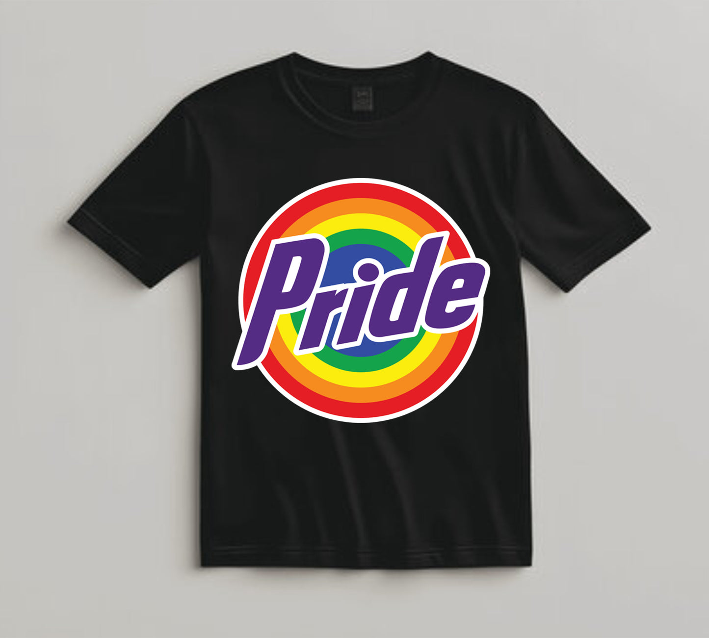 Pride DTF Transfer Iron On Heat Transfer - Ready to Press, Pride Rainbow Circle DTF Transfer 10384