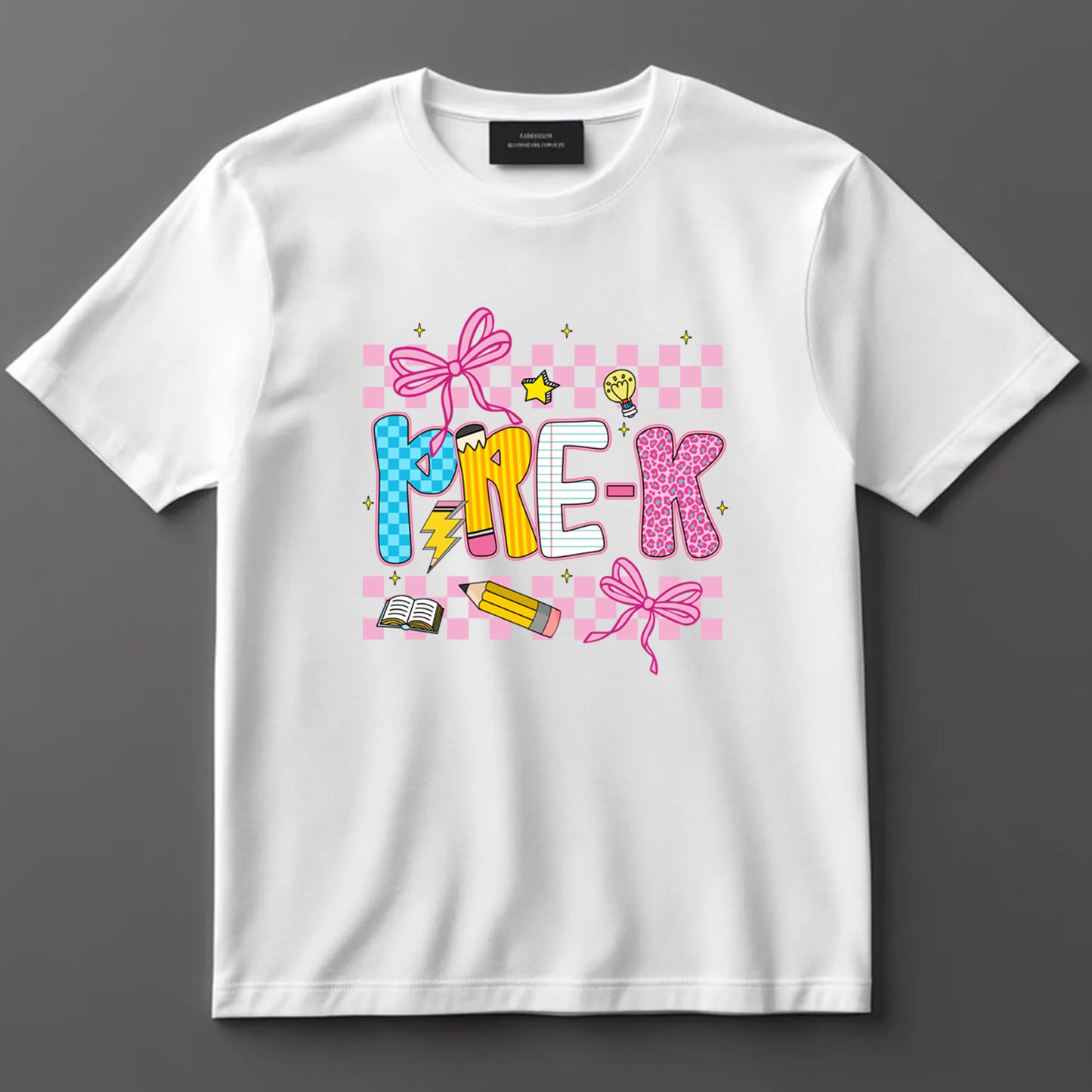 Back to School DTF Transfer Iron On Heat Transfer - Ready to Press, Pre-K School DTF Transfer 10425
