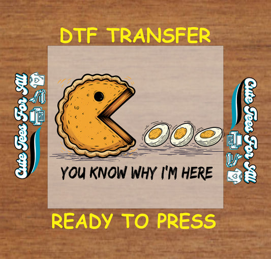 thanksgiving pie and eggs funny ready to press dtf iron on heat transfer graphic for diy shirts
